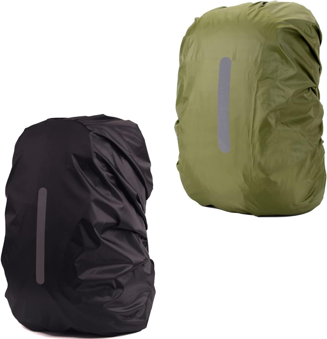 2 Pack Waterproof Rain Cover for Backpack,Backpack Rain Cover with Reflective Strip,Rucksack Rain Cover for Bicycling/Hiking/Anti-Dust/Anti-Theft/Camping/Traveling/Outdoor Activities