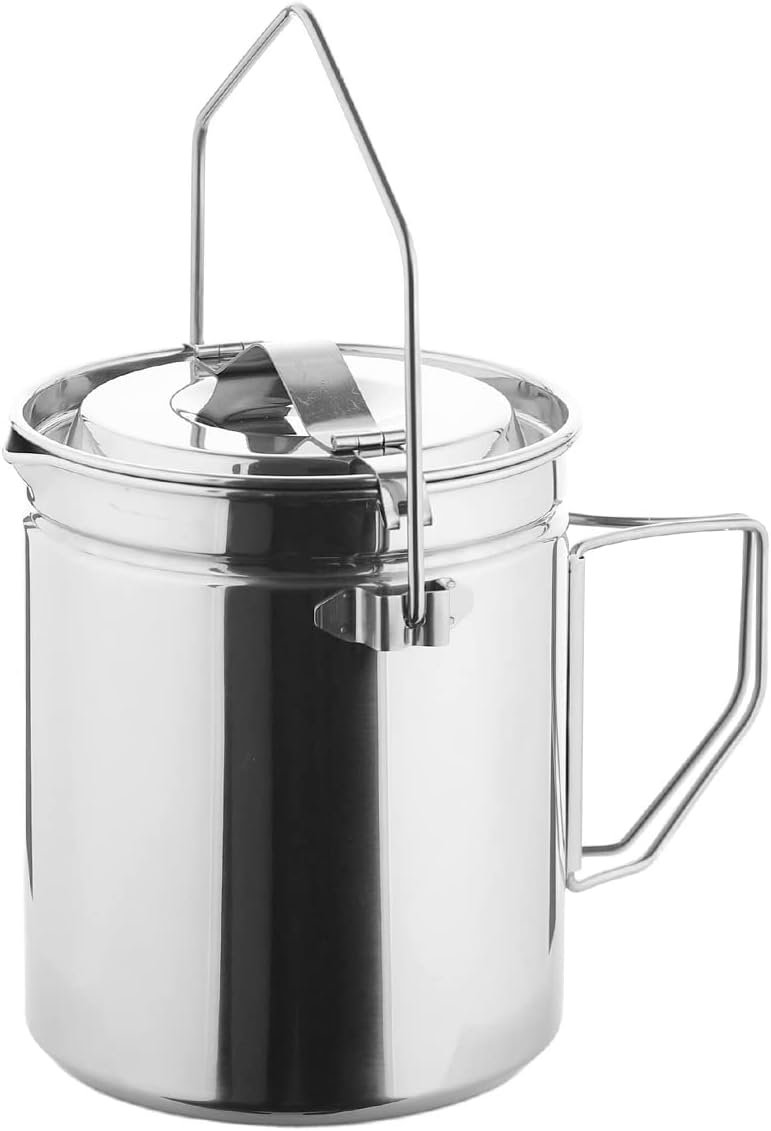 Firemaple Antarcti Stainless Steel Pot – Food Grade SUS304 Camping Pot with Steaming Function – Lightweight and Durable for Outdoor Cooking