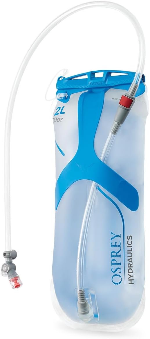 Osprey Hydraulics Backpack Water Reservoir with Bite Valve – BPA-Free, Leakproof Hydration Bladder with QuickConnect and Slide-Seal – Compatible with Most Hiking and Biking Packs