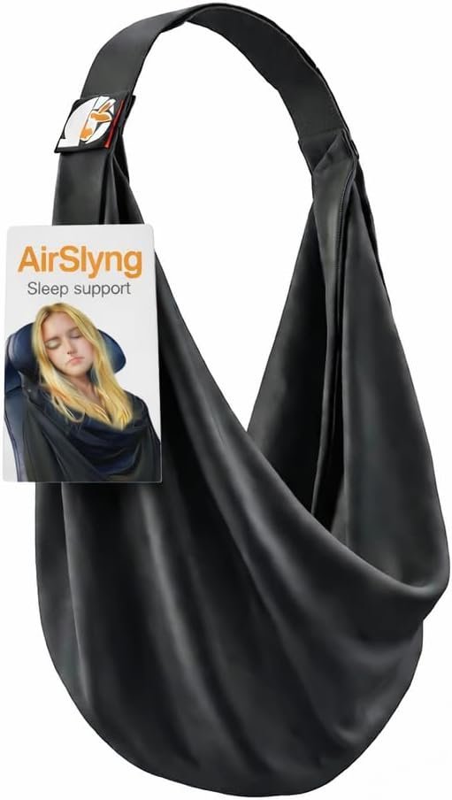 The Slyng-Premium Travel Blanket System – Airplane Sleep Support, Blanket Body Sling for Deep Sleep | Ultra-Soft, Breathable, Compact Carry-On Travel Essential for Long Flights and Car Road Trips