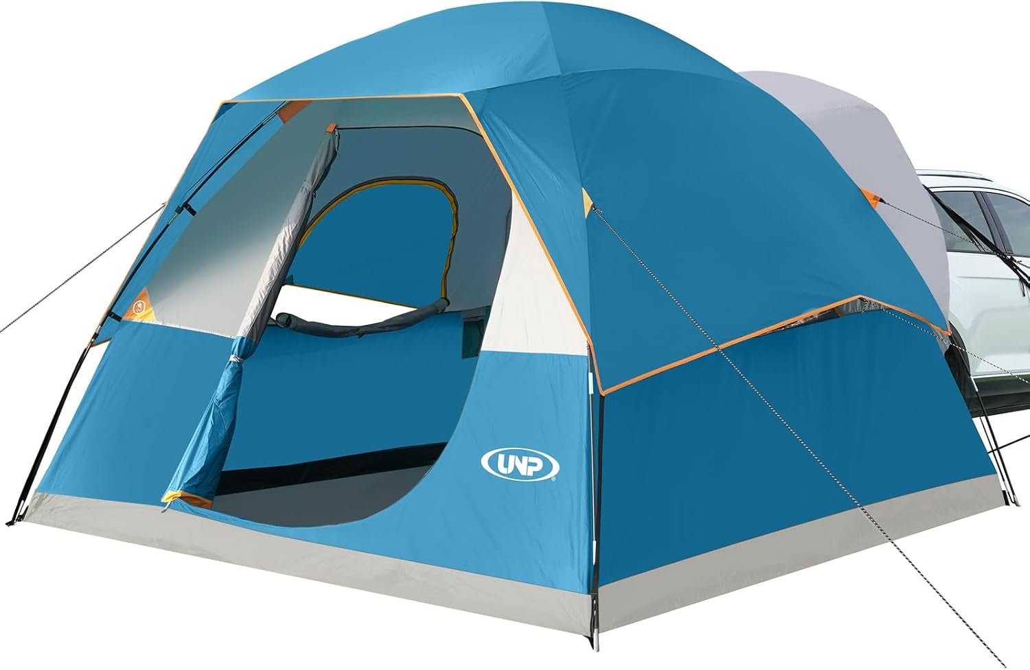 UNP SUV Dome Tent for Camping, Outdoor 6 Person Car Camping Tent, Easy Set Up SUV Tailgate Tent with Rainfly 10′ x 10′ Vehicle Camping Tent | for Camping