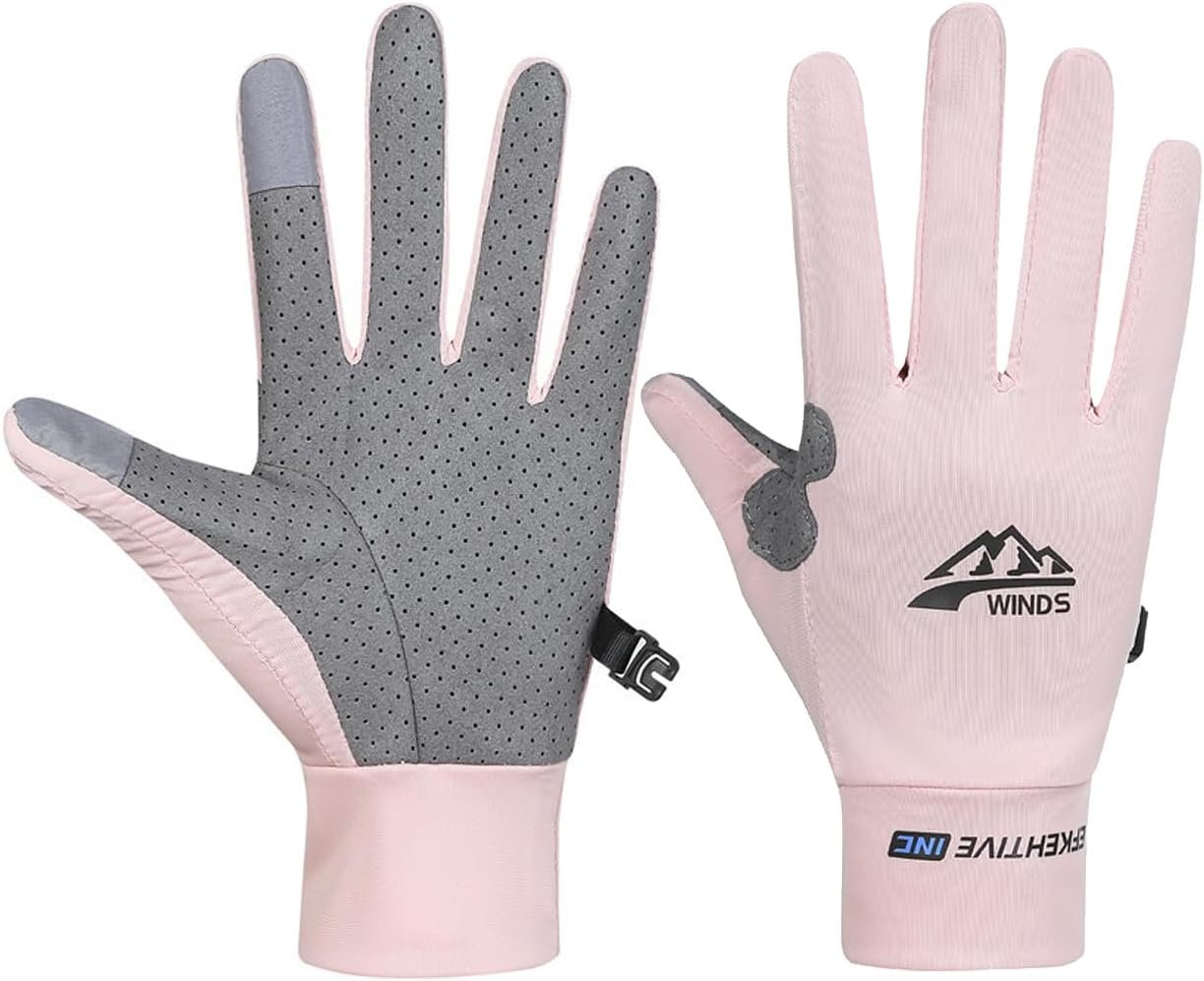 SUJAYU Full Finger UV Protection Gloves – Women & Men, Thin Fishing, Hiking, Cycling, Driving, Gym Gloves