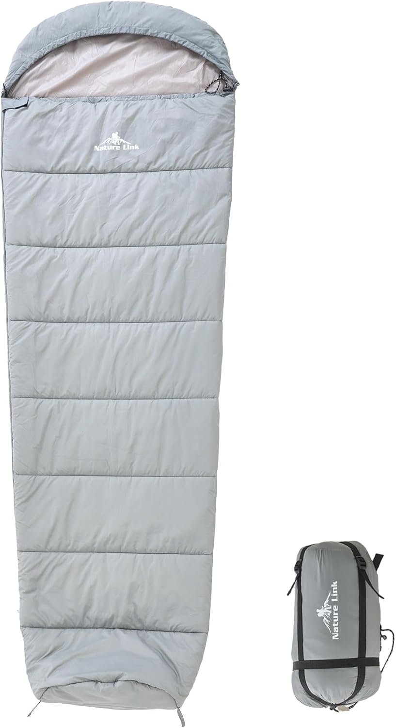 Lightweight Mummy Sleeping Bag 2.87lbs, Backpacking Sleeping Bag 42℉-55℉, Nylon Shell and Lining, Compact, Ultralight Sleeping Bag for Backpacking Camping Hiking