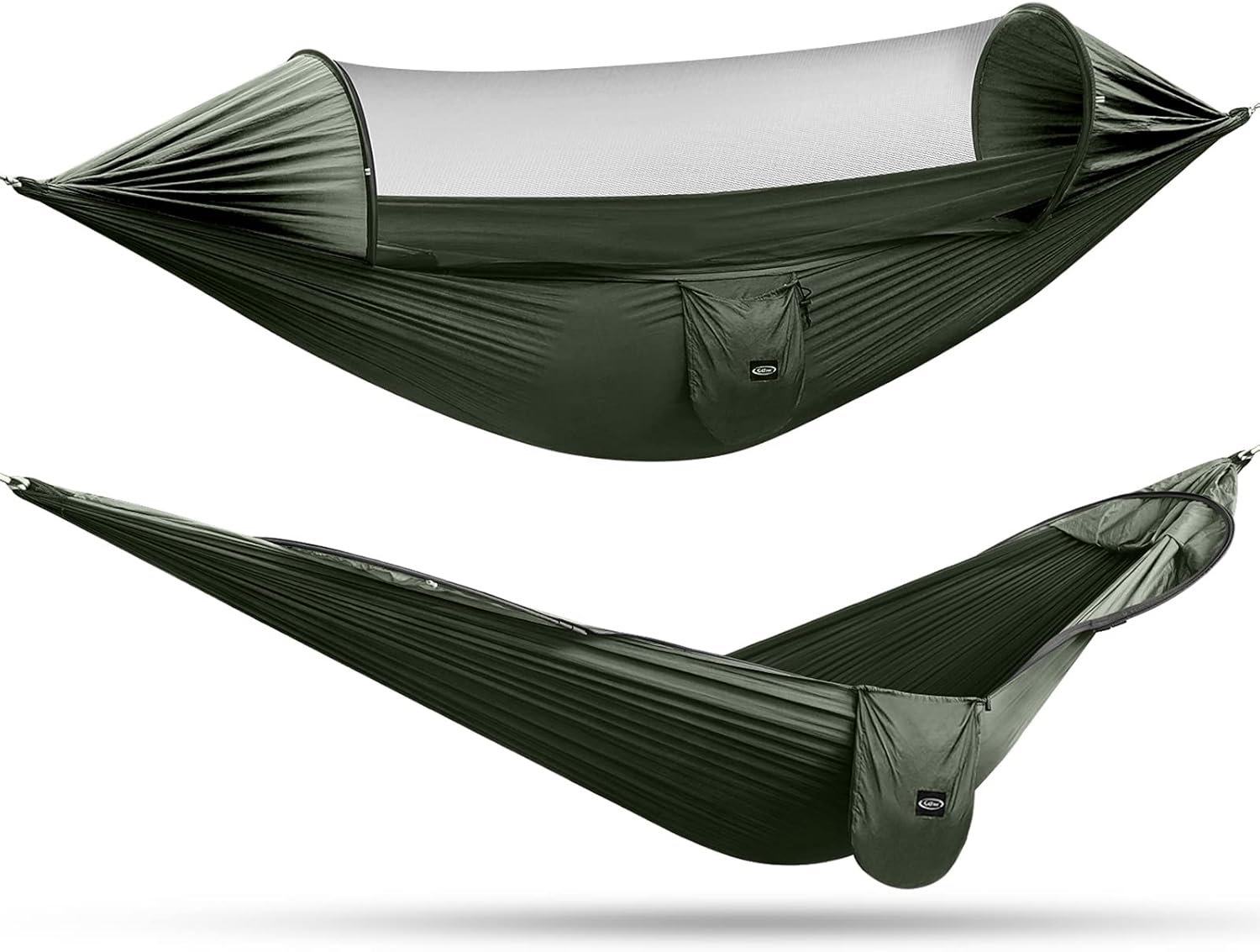G4Free Large Camping Hammock with Mosquito Net and Rain Fly- 2 Person Portable Hammock with Bug Net and Tent Tarp for Outdoor Hiking Camping Backpacking Travel