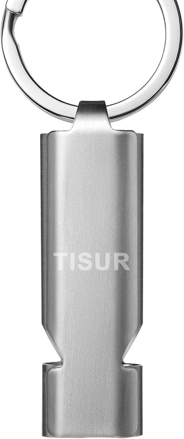 TISUR Loud Emergency Whistles,130db+ Lifeguard Safety Whistle Keychain for Surviva Camping Hiking dog whistle