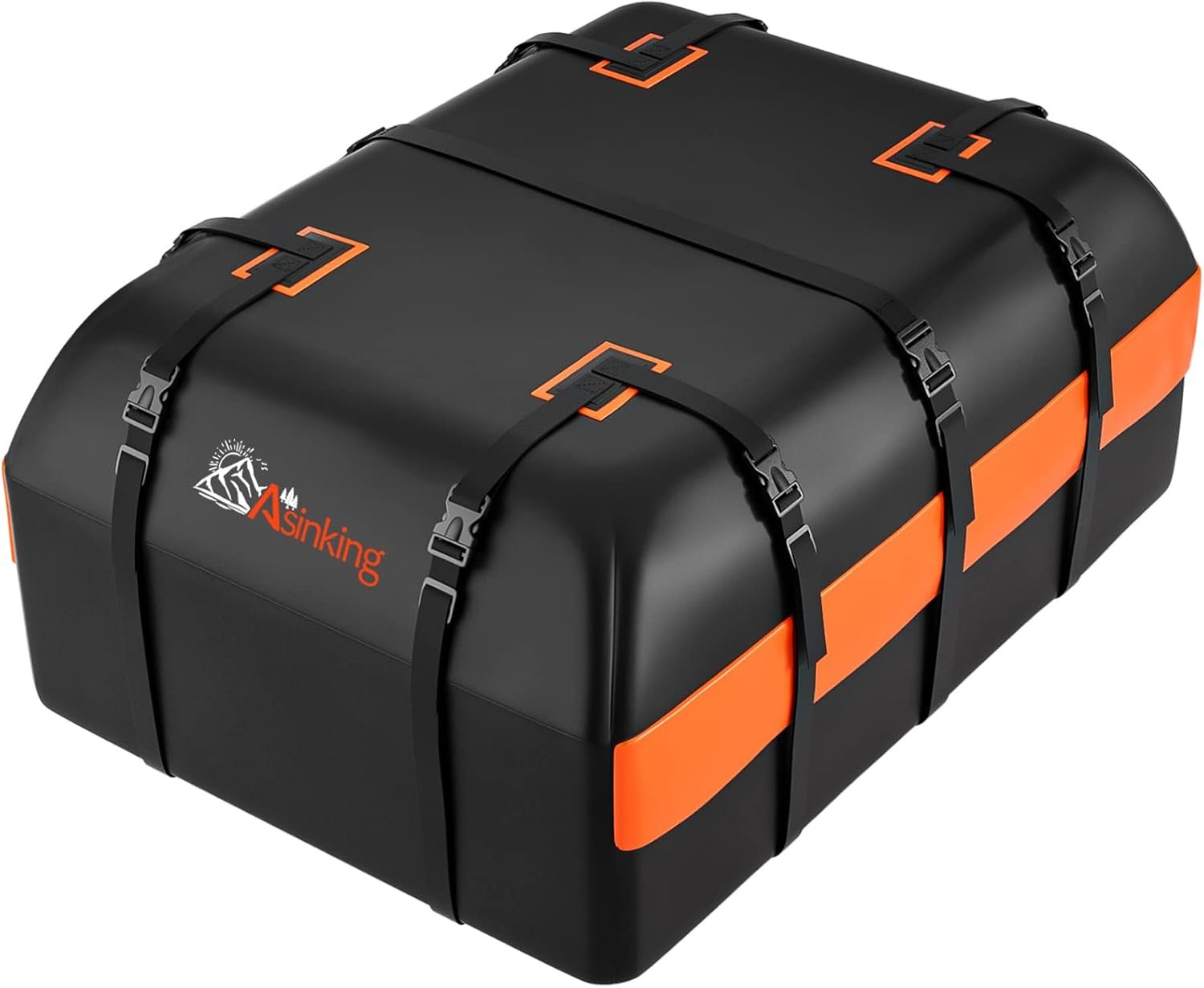 Car Rooftop Cargo Carrier Bag, 21 Cubic Feet 100% Waterproof Heavy Duty 840D Car Roof Bag for All Vehicle with/Without Racks – Anti-Slip Mat, 6 Door Hooks, Storage Bags, 2 Extra Straps, Luggage Lock