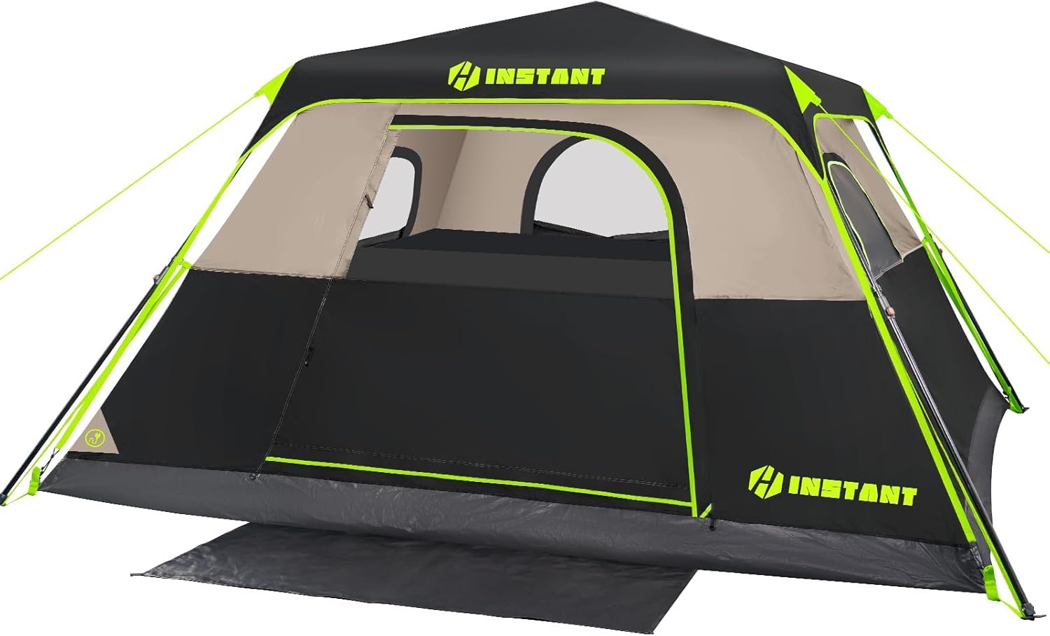 4/6/8/10 Person Instant Tent, Waterproof Pop Up Tents for Camping with Rainfly, 60 Seconds Easy Setup, Automatic Cabin Tent for Family Camping with Expandable Carry Bag & Upgraded Ventilation