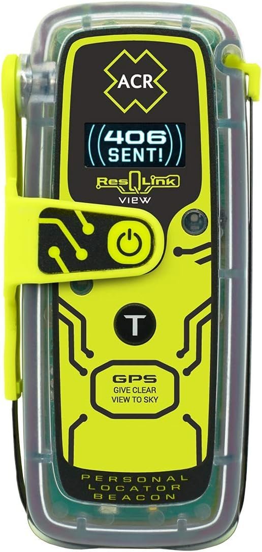 ACR ResQLink View – Buoyant Personal Locator Beacon with GPS for Hiking, Boating and All Outdoor Adventures (Model PLB 425) ACR 2922