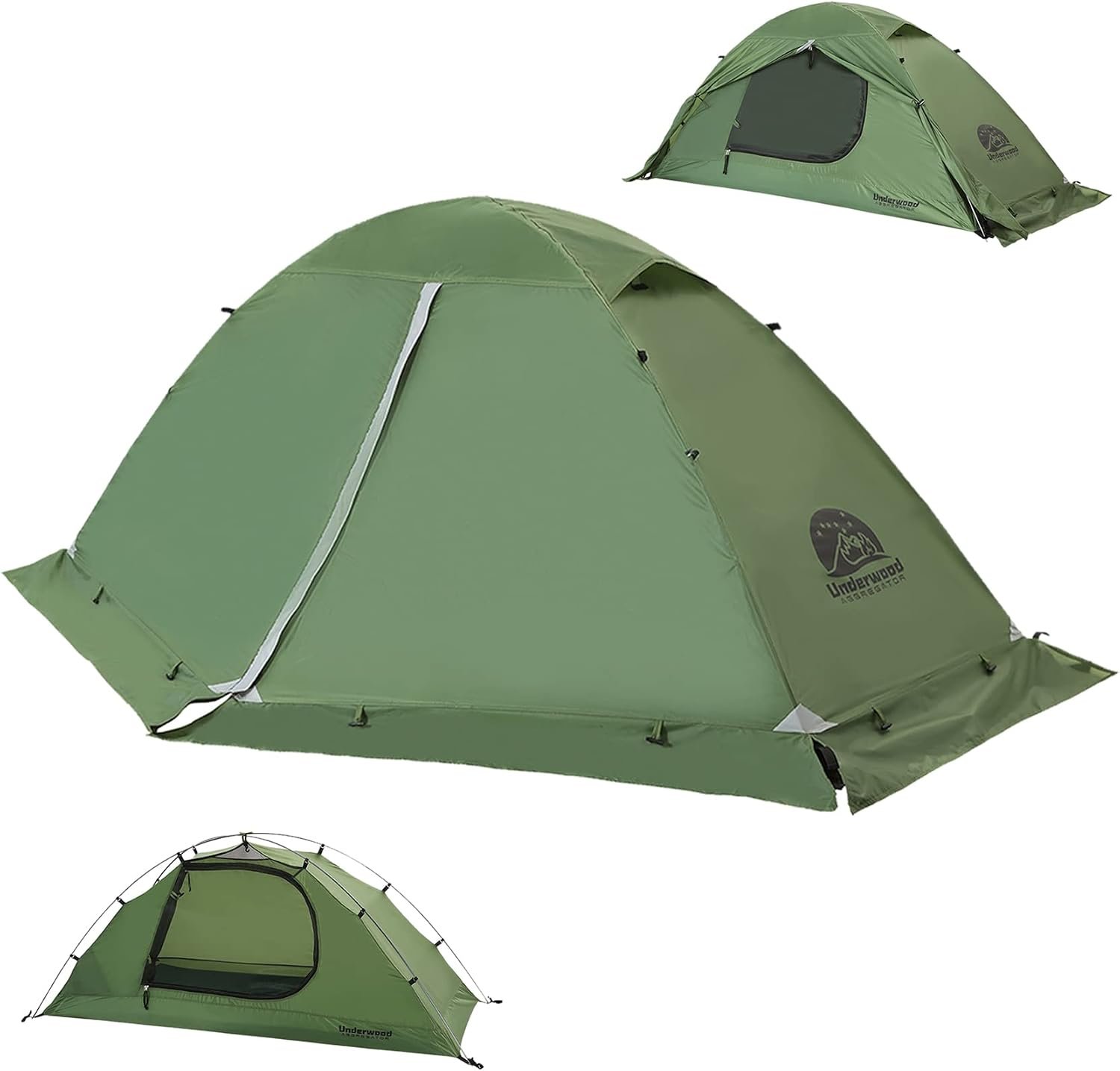 1/2 Person Backpacking Tent for 4-Season – Winter Waterproof Tent for One Person, Lightweight Camping Gear for Backpacking, Easy Set Up Cold Weather Essentials by Underwood Aggregator