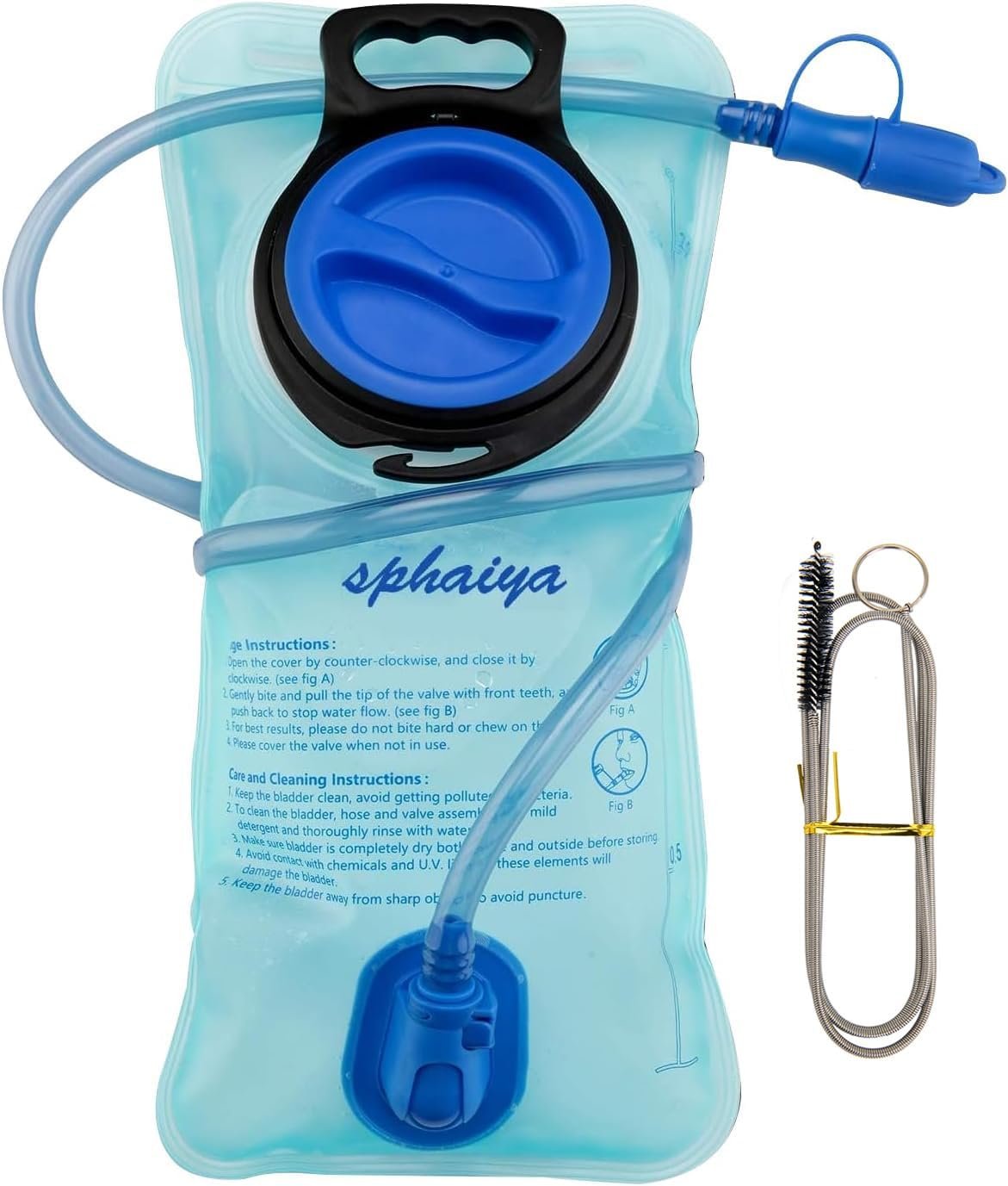 Hydration Bladder 2L-3L with Cleaning Brush – Wide Opening, Leak Proof Water Reservoir for Hiking Cycling Running Camping Backpack – BPA Free