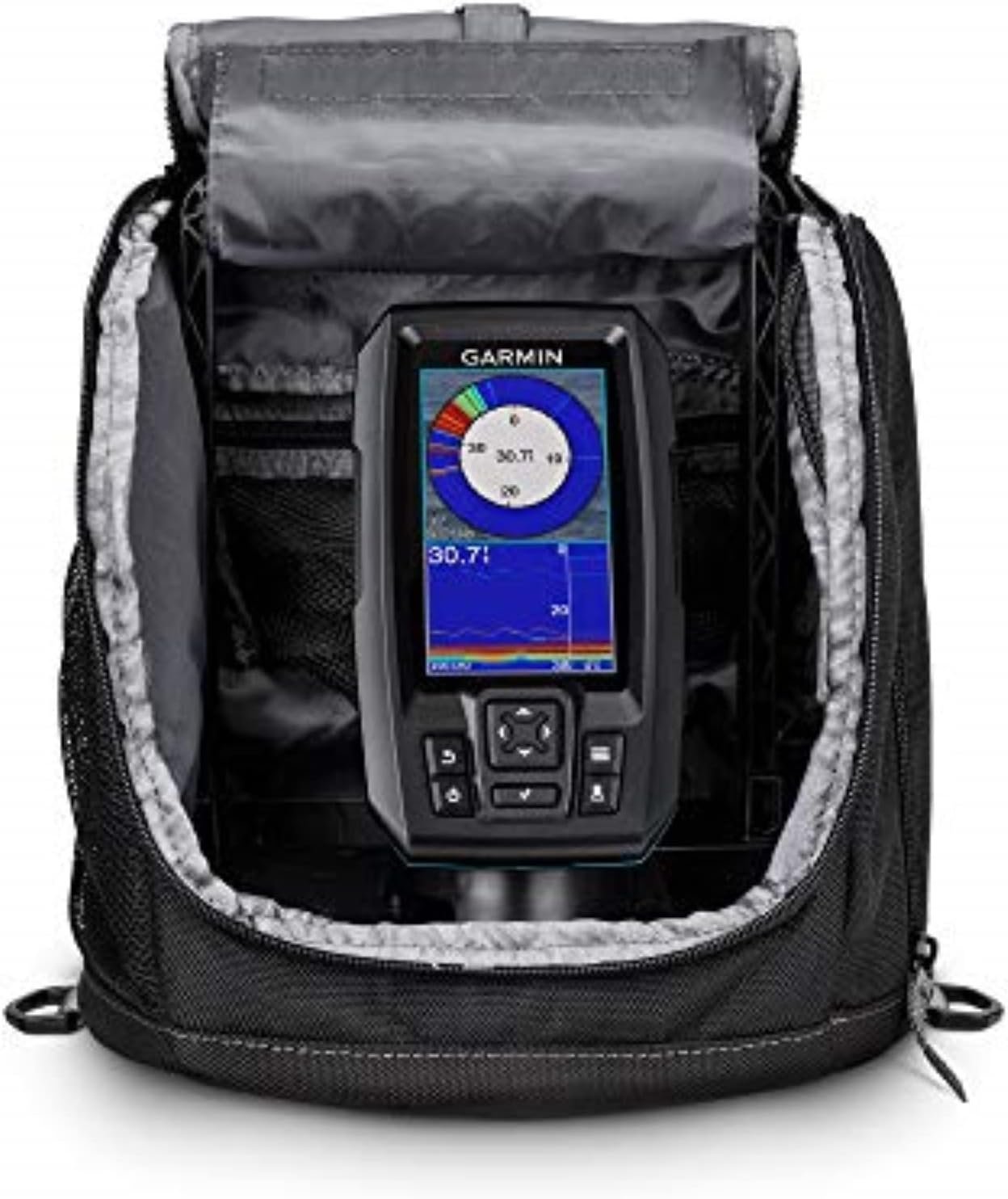 Garmin Striker Plus 4 Ice Fishing Bundle, Includes Portable Striker Plus 4 Fishfinder and Dual Beam-IF Transducer