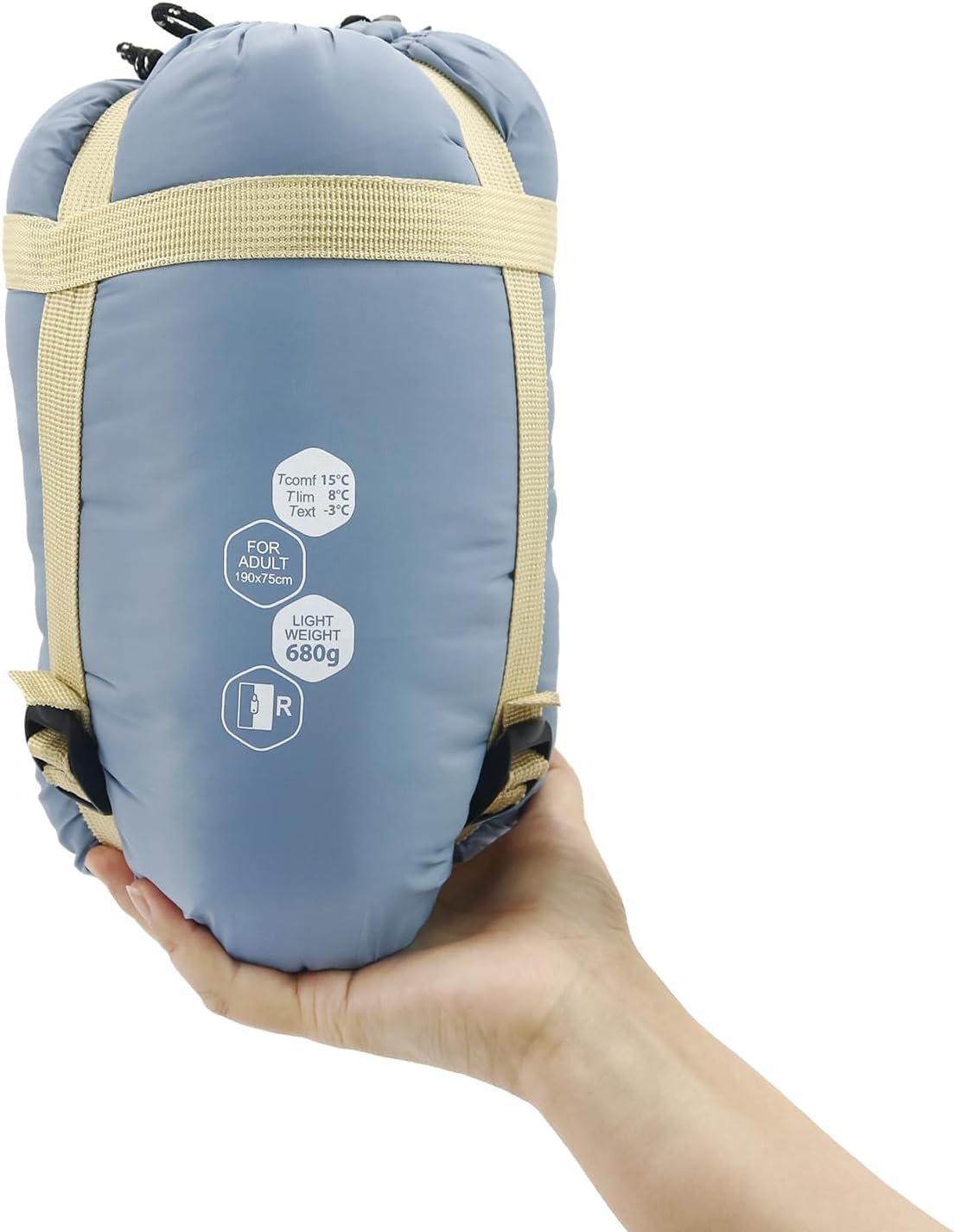 NewDoar Ultralight Backpacking Sleeping Bag – 50-70°F, 1.5lbs, Waterproof & Machine Washable, 2-Way Zipper for Teens,Couples,Women,Men Compact for Hiking/Camping (M/L Sizes)