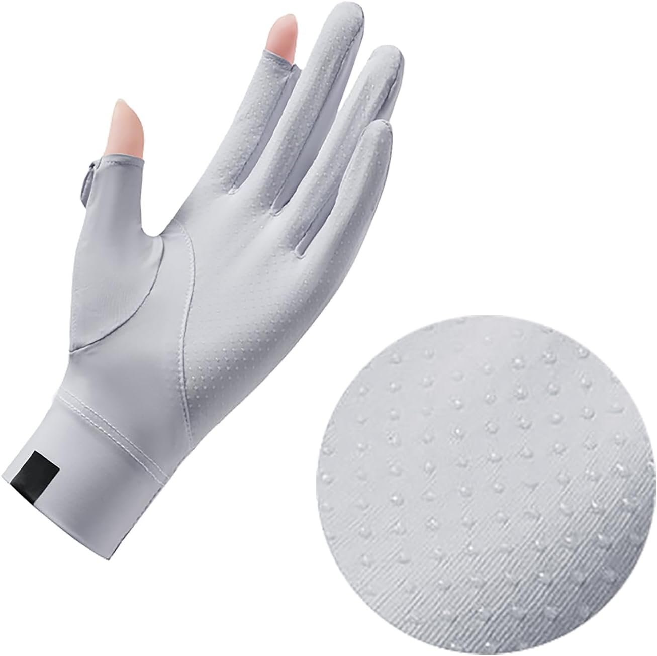 GREUS Thin Ice Silk Sun Gloves for Women UV Protection Driving Cycling Gloves UPF 50+ Touchscreen Breathable Anti-Slip Lightweight Summer Outdoor