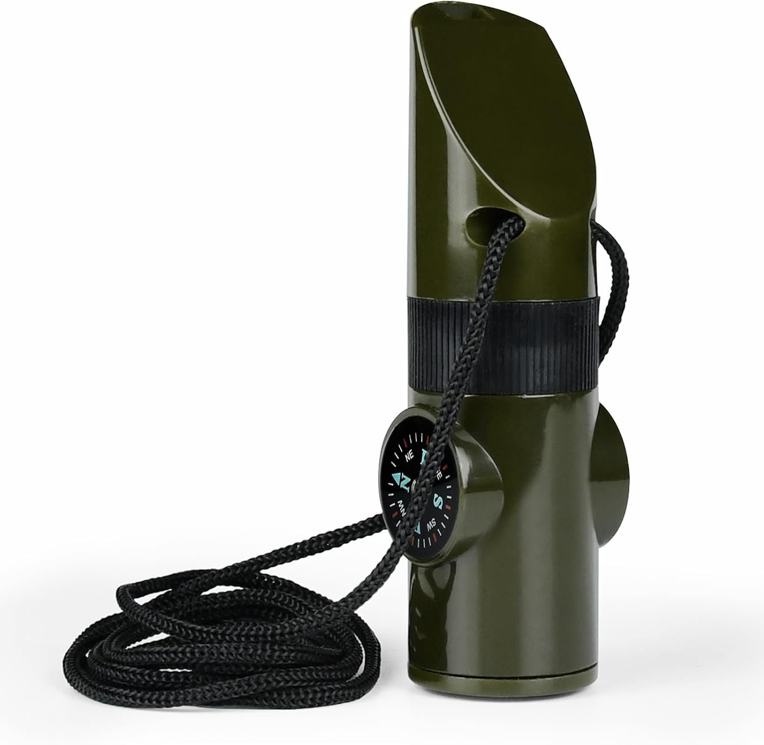 Emergency Survival Whistle, 7-in-1 Outdoor Multifunctional Tool Safety Whistle with Lanyard, Ideal for Kayaking, Boating, Hiking, Camping, Climbing, Hunting, Fishing, Rescue Signaling