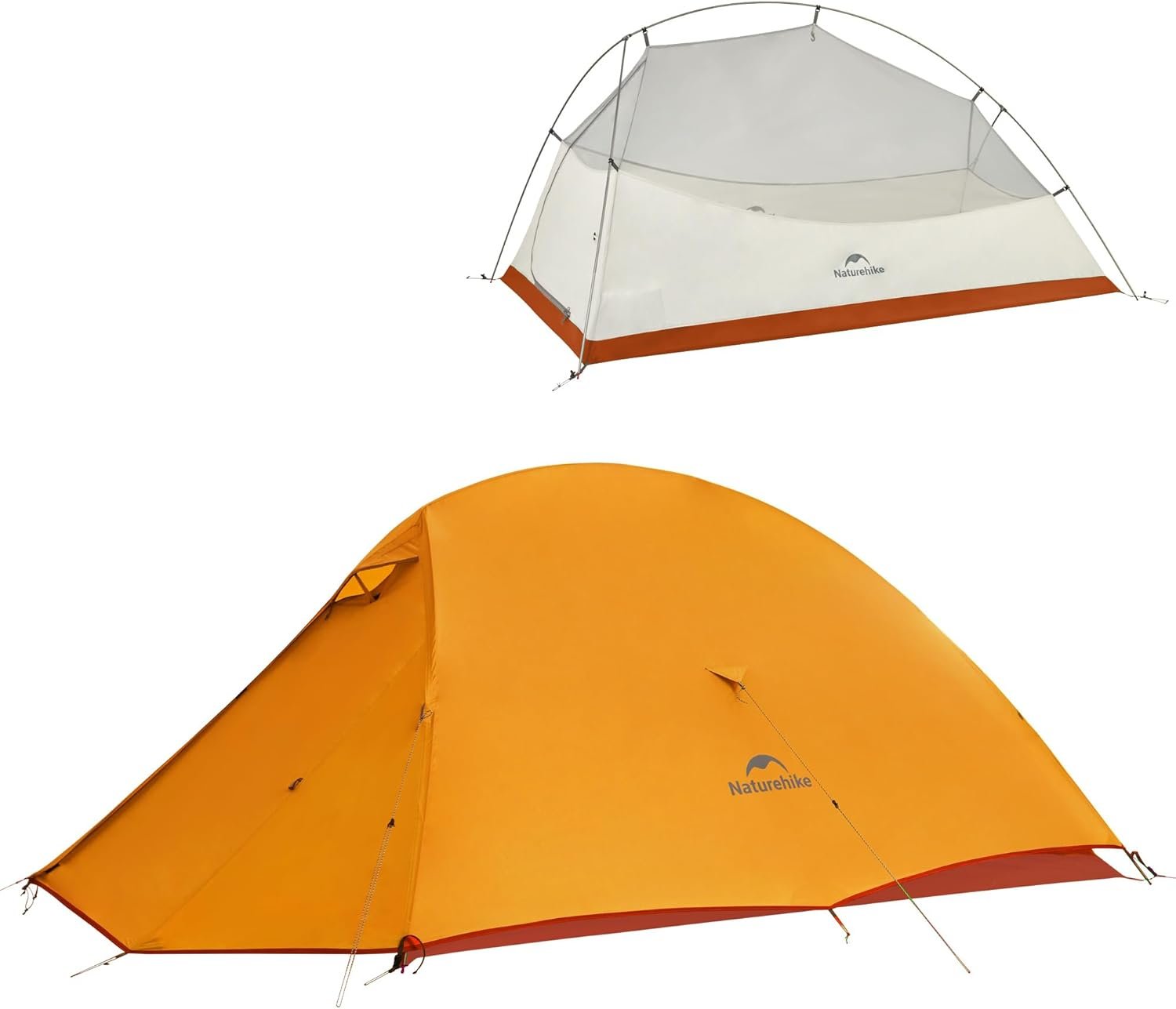 Naturehike Cloud-Up 2 Person Tent Lightweight Backpacking Tent with Footprint – Free Standing Ultralight Camping Hiking Backpack Tents Two Person Tent