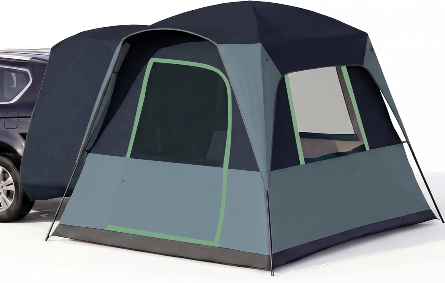 5/6 Person SUV Tent for Camping, SUV Tailgate Tent,Truck Car Tent Weather Resistant Portable for Car SUV Van Camping, Includes Rainfly and Storage Bag, 10′ W X 8′ L X 7.1′ H