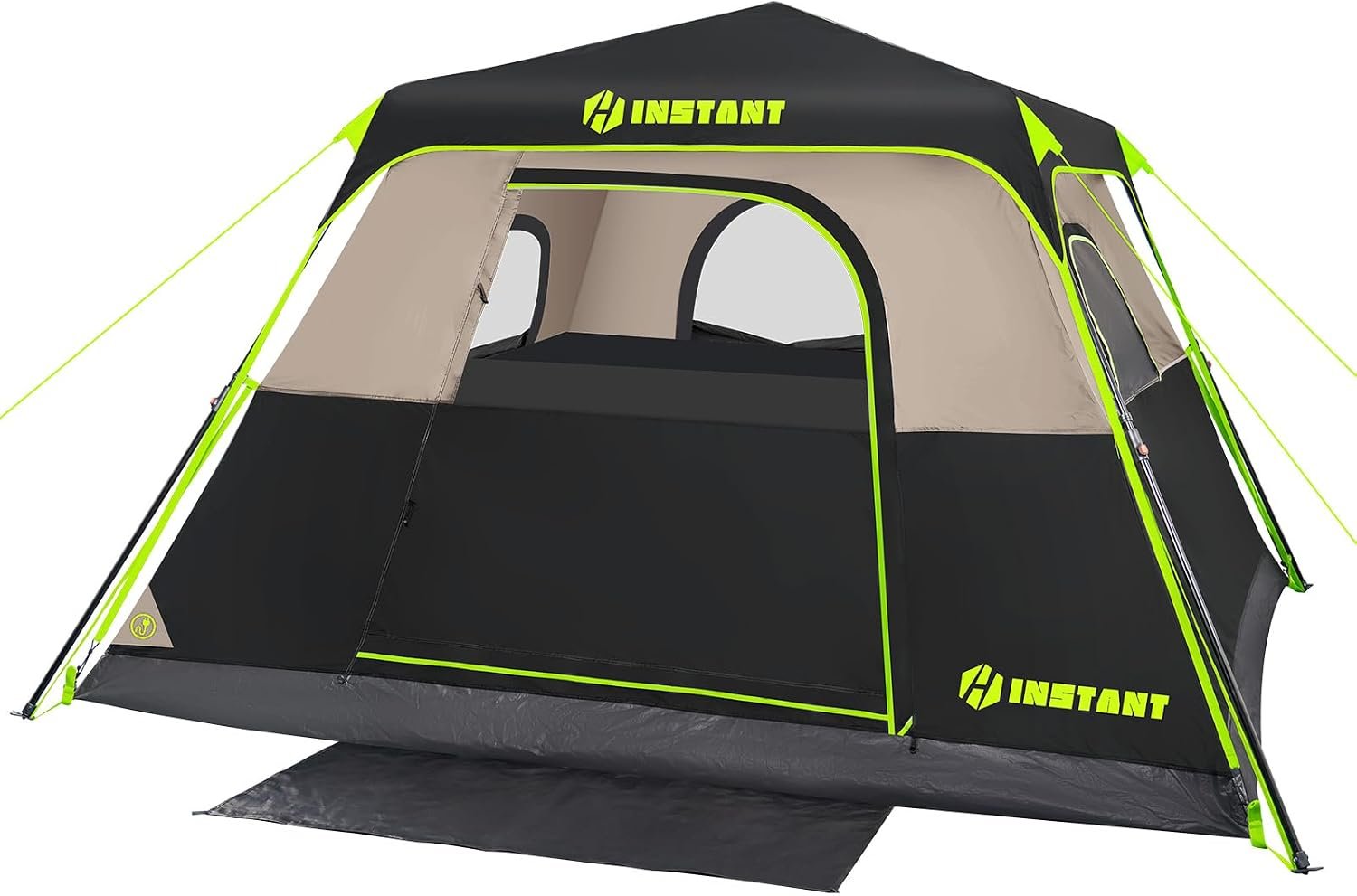 4/6/8/10 Person Instant Tent, Waterproof Pop Up Tents for Camping with Rainfly, 60 Seconds Easy Setup, Automatic Cabin Tent for Family Camping with Expandable Carry Bag & Upgraded Ventilation