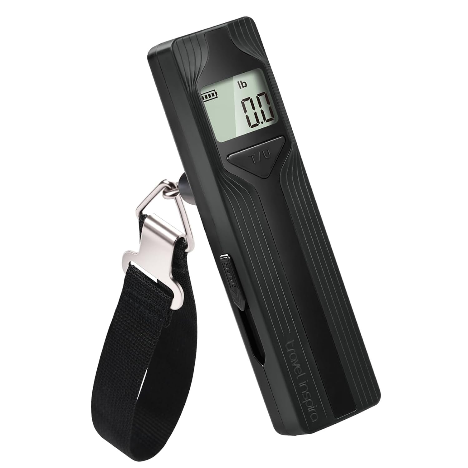 Battery-Free Luggage Scale – No Batteries Needed, Portable Digital Hanging Suitcase Weight Scale for Air Travel & Checked Bags, 110lb/50kg, LCD Display, Compact Travel Accessory
