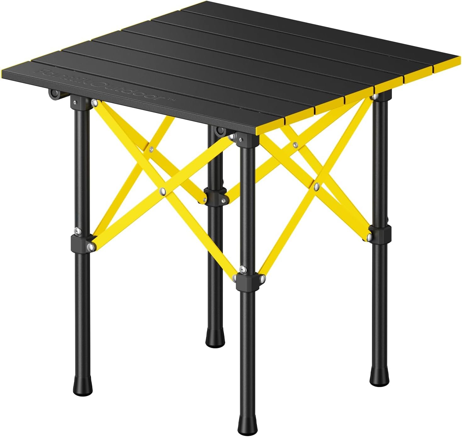FanttikOutdoor Zeta V11 Pro Camping Table, Portable Folding Roll Up Table with Lightweight Aluminum Top & Carry Bag for Camping, BBQ, Tailgating Party, Picnic, Backyard, Small