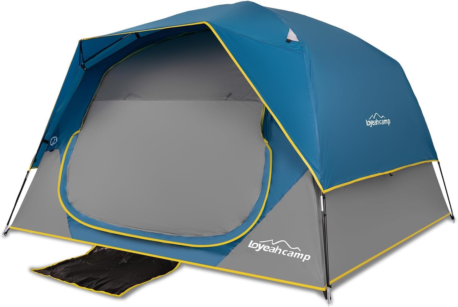 LOYEAHCAMP Tents 4 Person Camping Tent, Easy Setup Waterproof Family Tents for Camping, Portable Dome Tent for Outdoor Camping with Rainfly, Carry Bag
