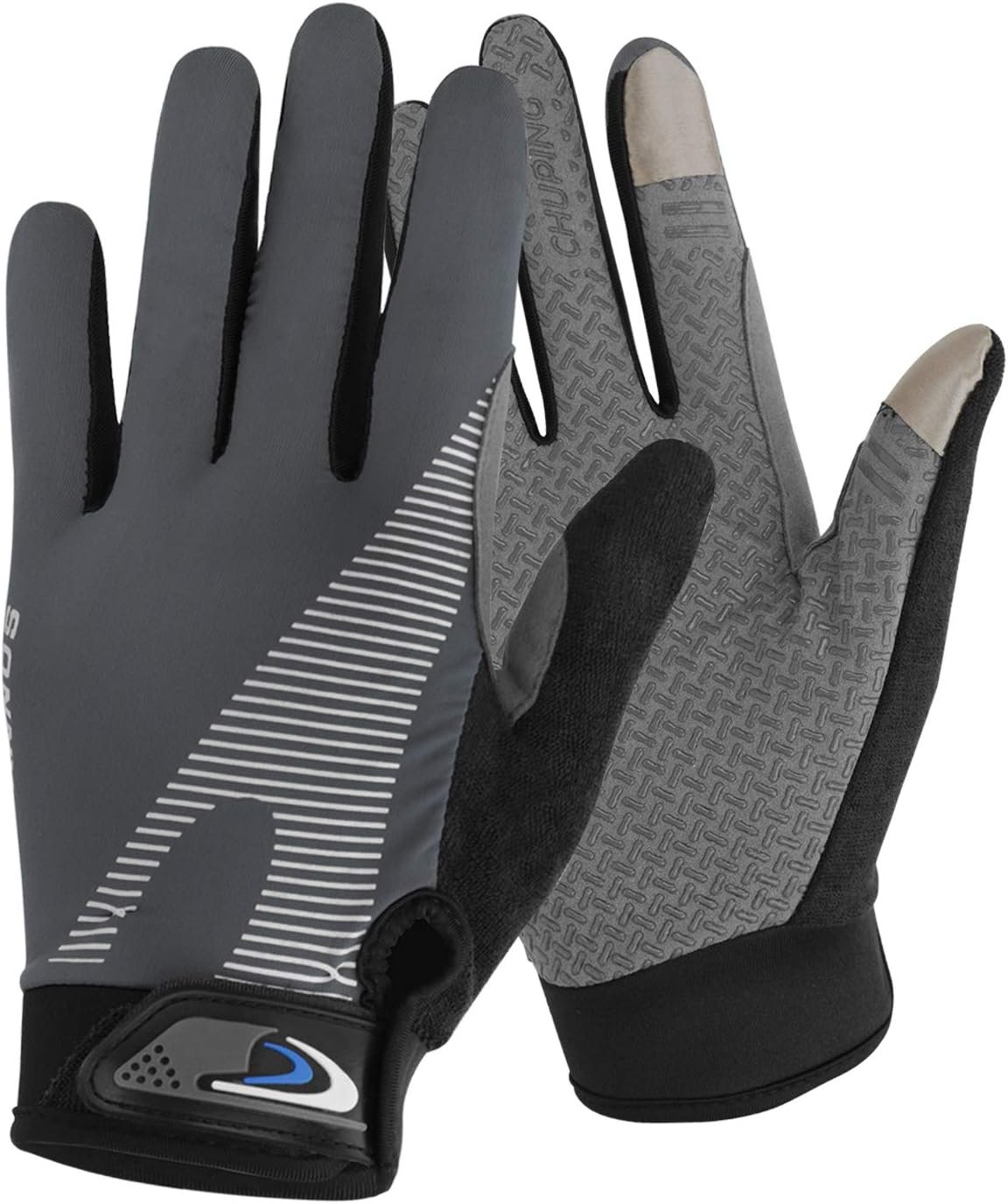 Summer Cooling Cycling Gloves Full Finger Touch Screen for Women Men Breathable Non-slip Motorcycle Mountain Bike Riding Gloves Road Bicycle BMX Lifting Fitness Climbing Workout Exercise Golf Gloves