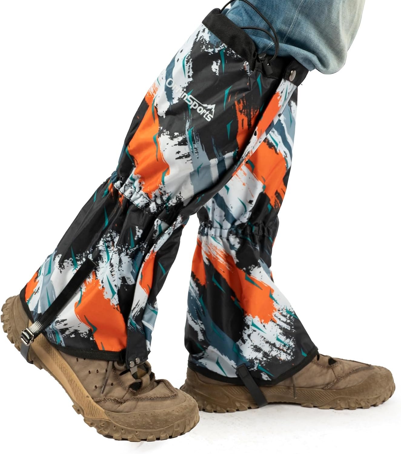 Leg Gaiters for Men and Women Waterproof Adjustable Gators for Hiking Boots in Climbing Hunting Trekking Snow Gaiters