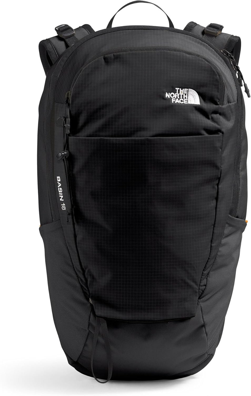 The North Face Basin 18 Liter Technical Daypack with Rain Cover – Unisex Backpack, Sternum Strap, Hiking Pole Attachment, TNF Black/TNF Black-NPF, One Size