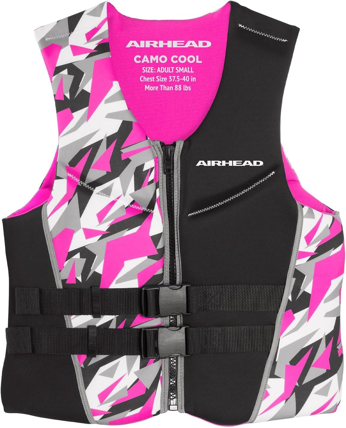 Airhead CAMO Cool Kwik-Dry Neolite Flex Life Jacket for Adults – USCG Approved Life Vest for Women & Men, Lightweight Flexible Watersports Vest for Boating, Wakeboarding, Kayaking & Jet Skiing