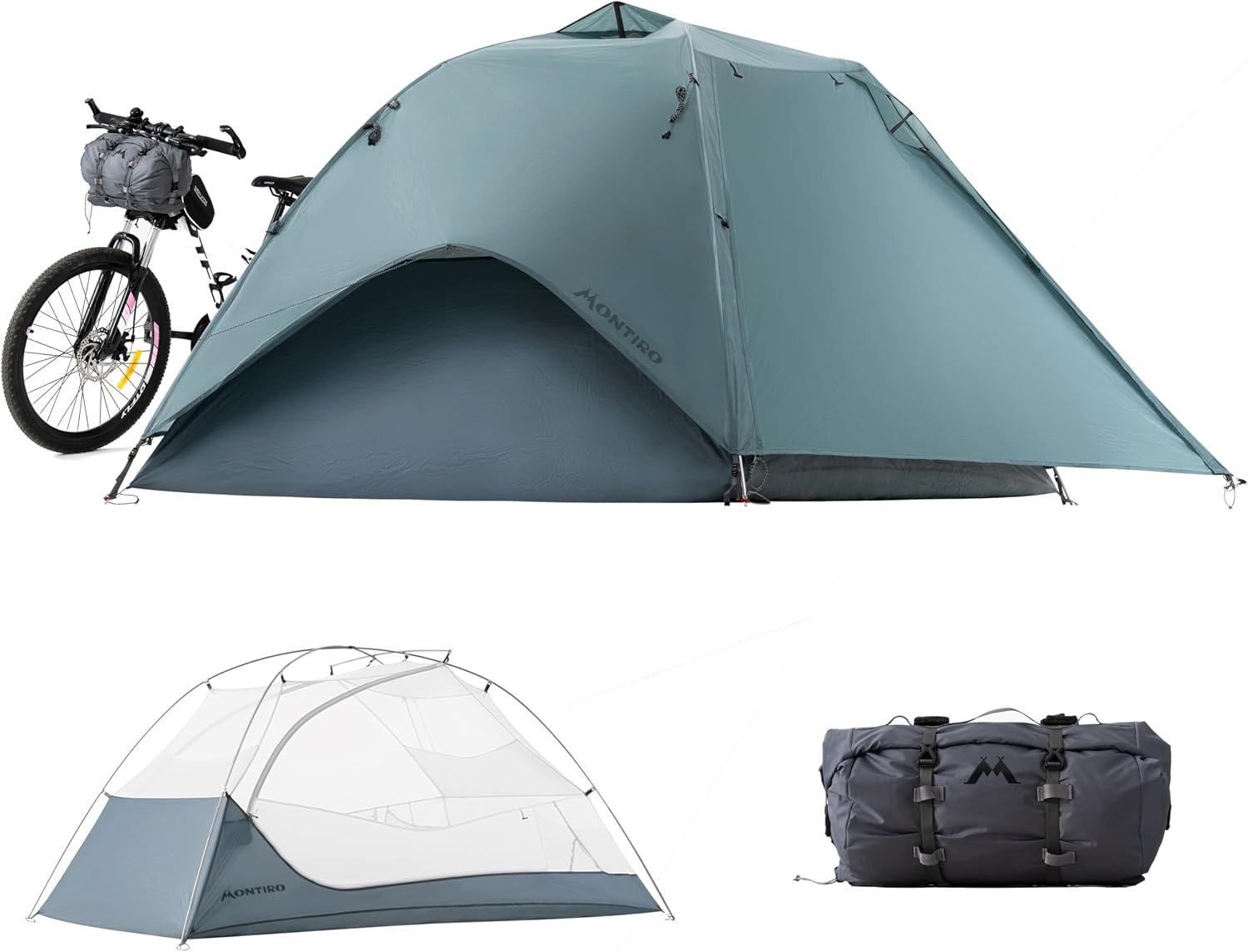 Wander Hawk 1-2 Person Backpacking Tent, Lightweight 1 Person / 2 Person Tent for Bikepacking Backpacking Camping & Hiking