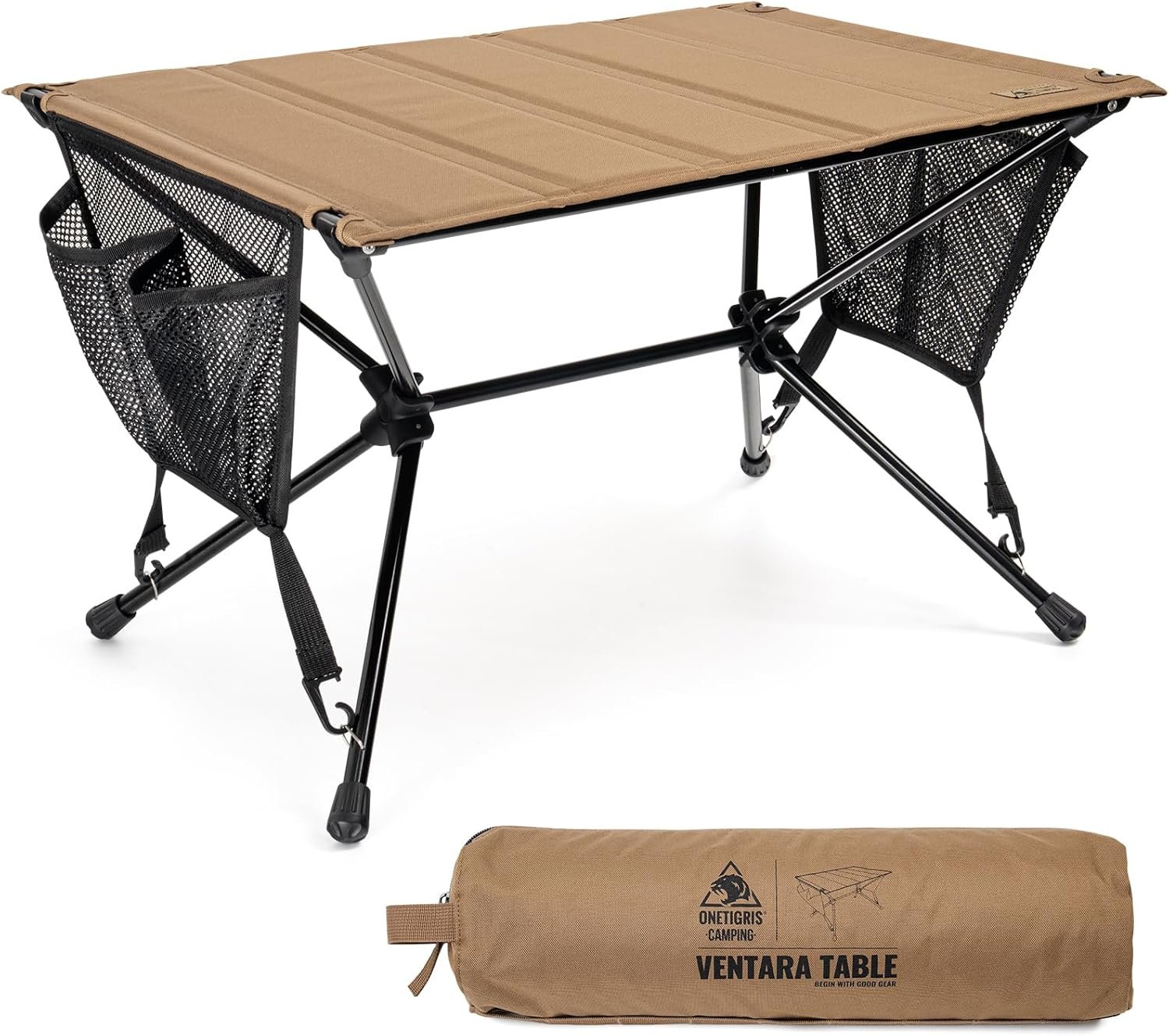 ONETIGRIS VENTARA Camping Table, Ultralight Foldable Table Sturdy & Quick Setup, Weighs Only 2.4 lbs, Perfect for Camping, Hiking, Backpacking, Picnic, Beach, Travel