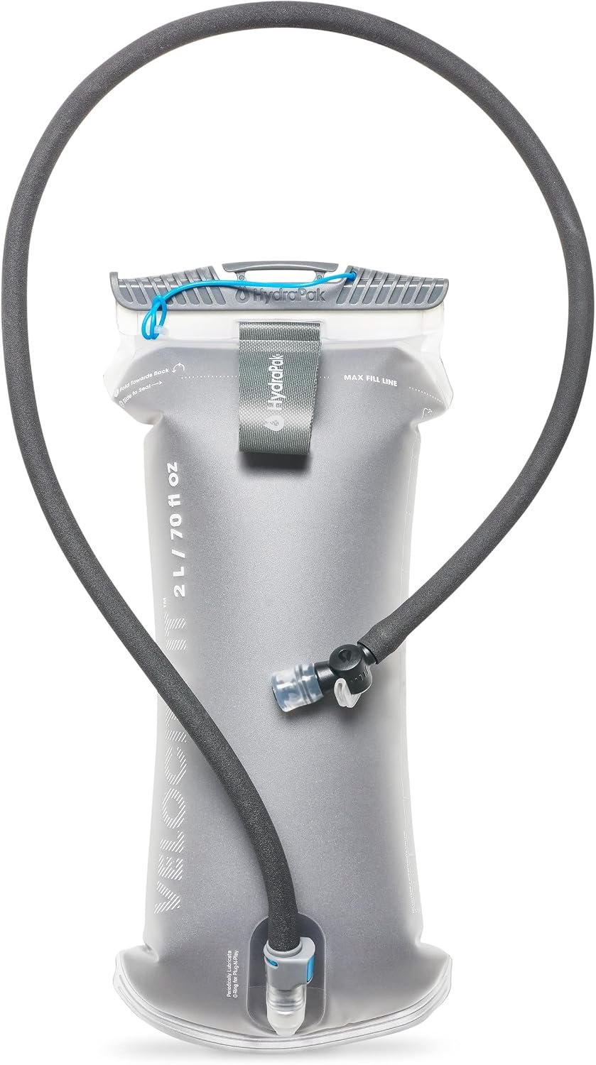 HydraPak Velocity IT (1.5L or 2L Hydration Reservoir) – Insulated Water Bladder/Reservoir for Hydration Pack – Self-Sealing Bite Valve, Leak Proof and Dishwasher Safe