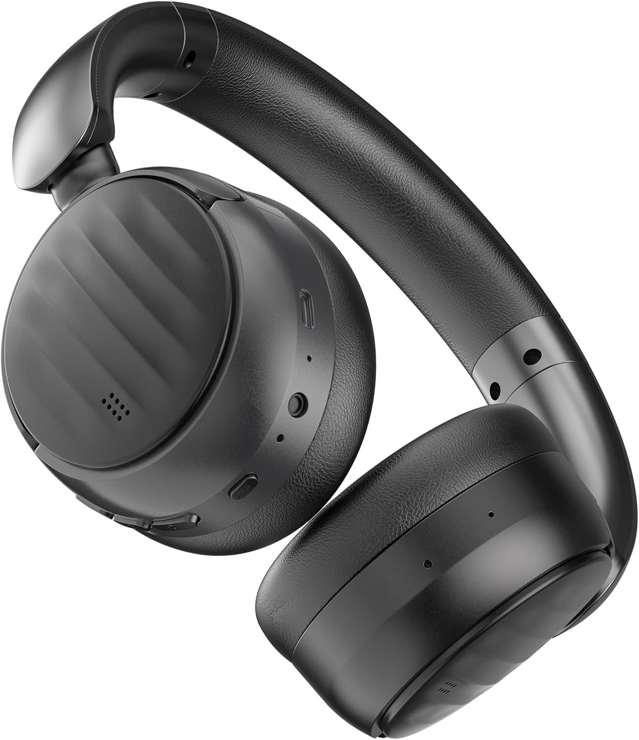 Headphones with Active Noise Cancelling Wireless Over Ear Bluetooth Headsets with Foam Ear Cups for Sports