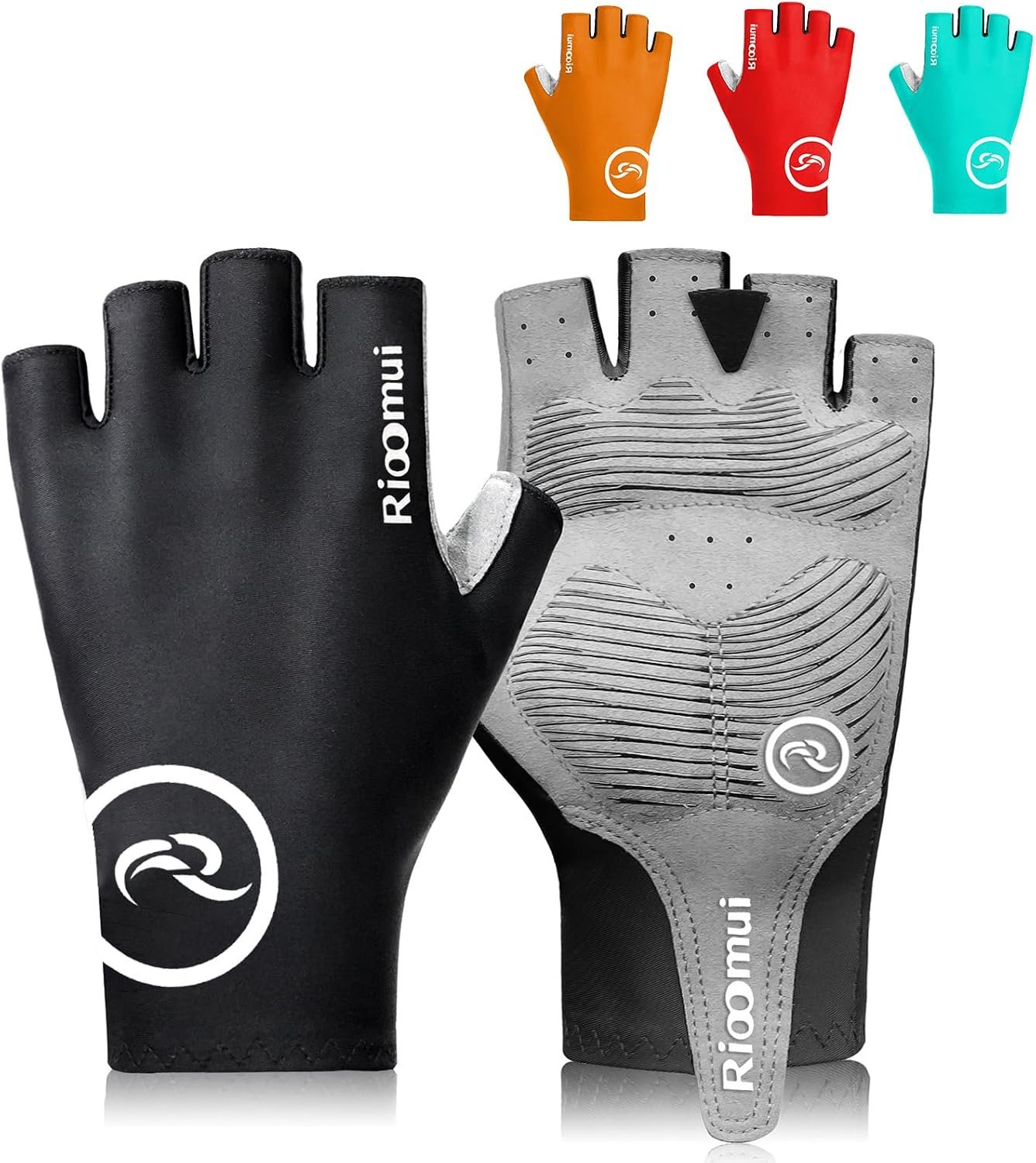 Bike Cycling Gloves For Men Wmen, 5mm Sbr Padded Anti-Slip Shock-Absorbing