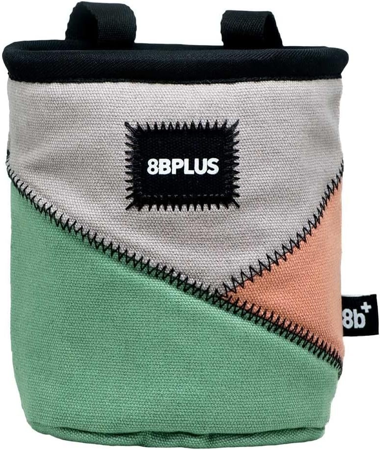 8BPLUS PROBAG – Chalk Bag for Climbing & Bouldering – Belt, Carabiner and Giftbox Included – Wide Opening – Brush Holders for Left & Right Handers