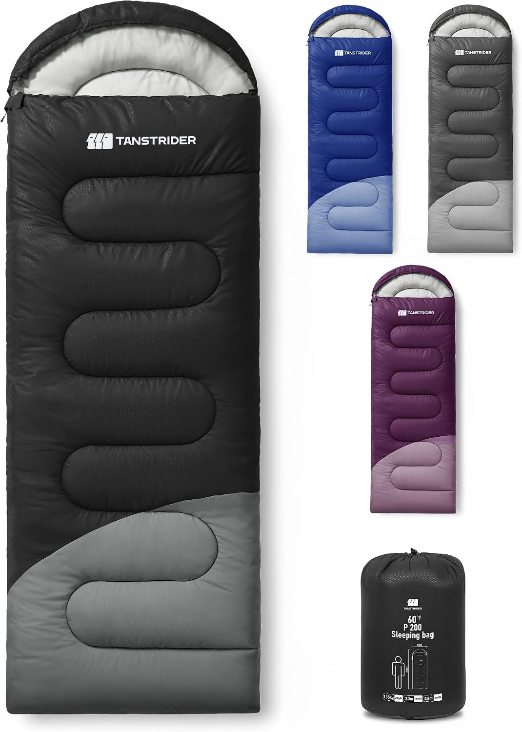 Sleeping Bags for Adults Warm Weather,3lb Backpacking Compact Lightweight Camping Sleeping Bag with Compression Sack for Kids,Camping Essentials Gear for Hiking,Travel,Climb,Outdoor, Indoor