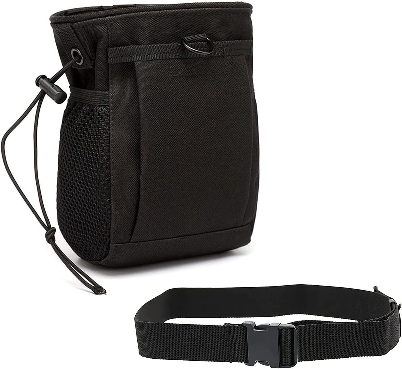 Rock Climbing Chalk Bag, goldhik Bouldering Chalk Bags with Quick-Clip Belt and 3 Pockets, Great Equipment for Rock Climbing, Gym Training, Gymnastics, Weightlifting