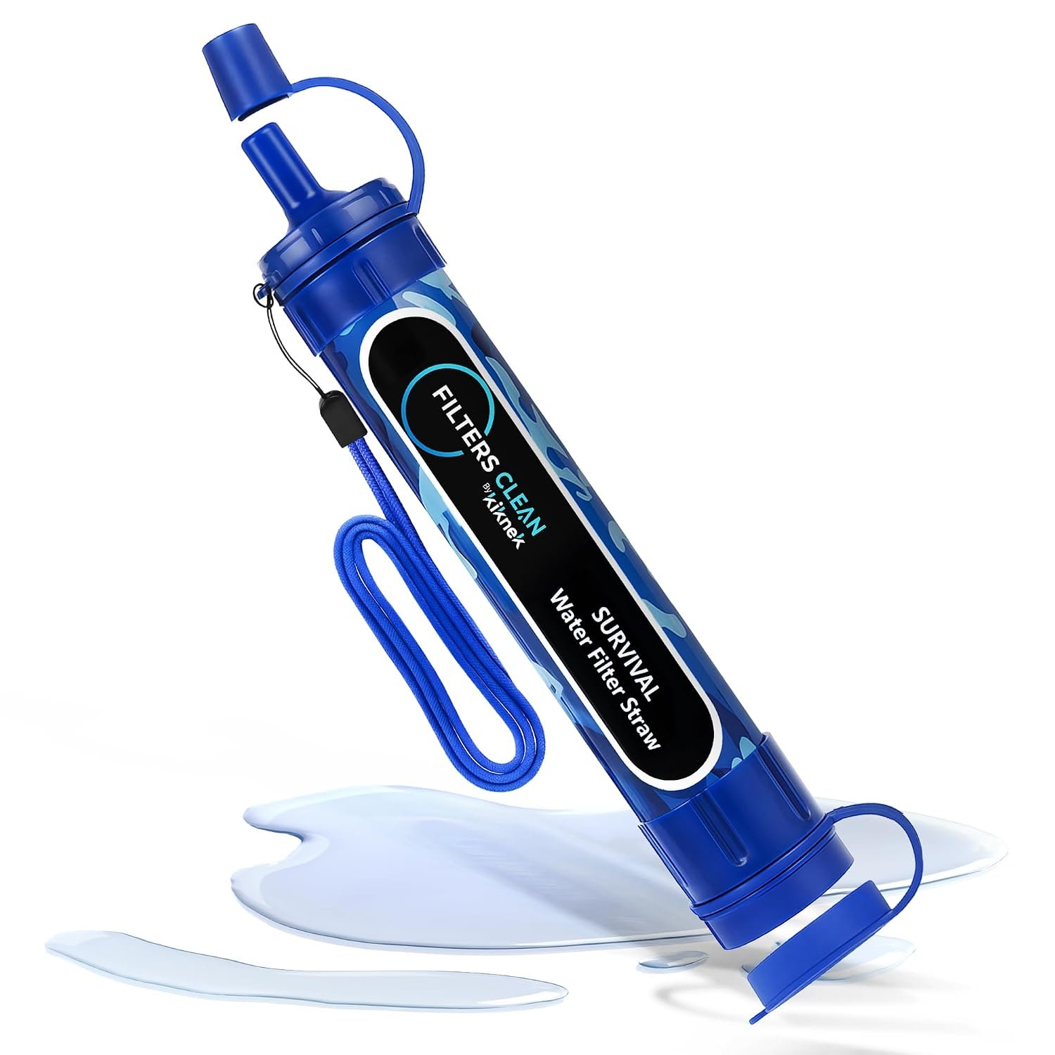 Filters-Clean Survival Water Filter Straw – 0.1 Micron Portable Personal Water Filter, 4,000L (1,056 Gallon) Capacity – Removes 99.9999% Bacteria & Protozoa – Hiking, Camping & Emergency Preparedness