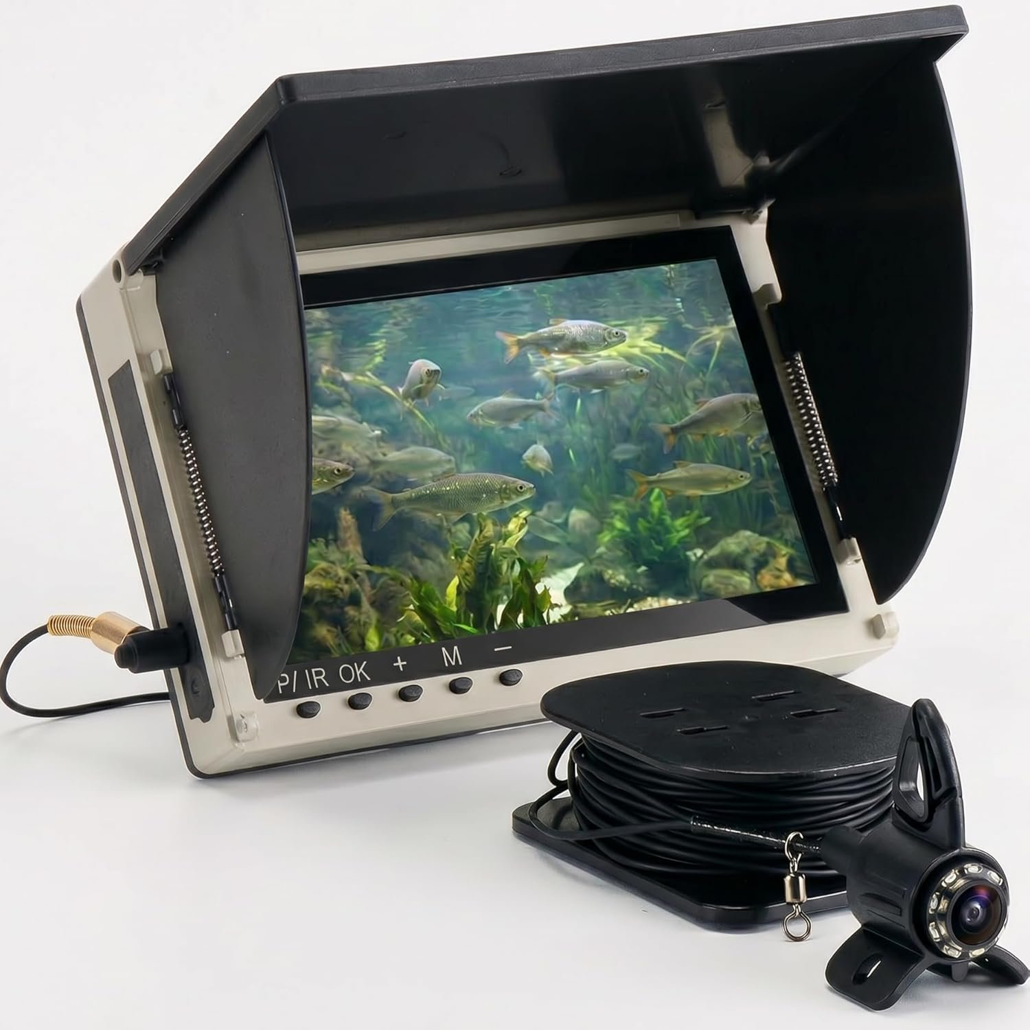 Underwater Fishing Finder Camera: 220°Wide-Angle Lens/Portable Fish Finder for Sea/Lake/Boat/Kayak Fishing