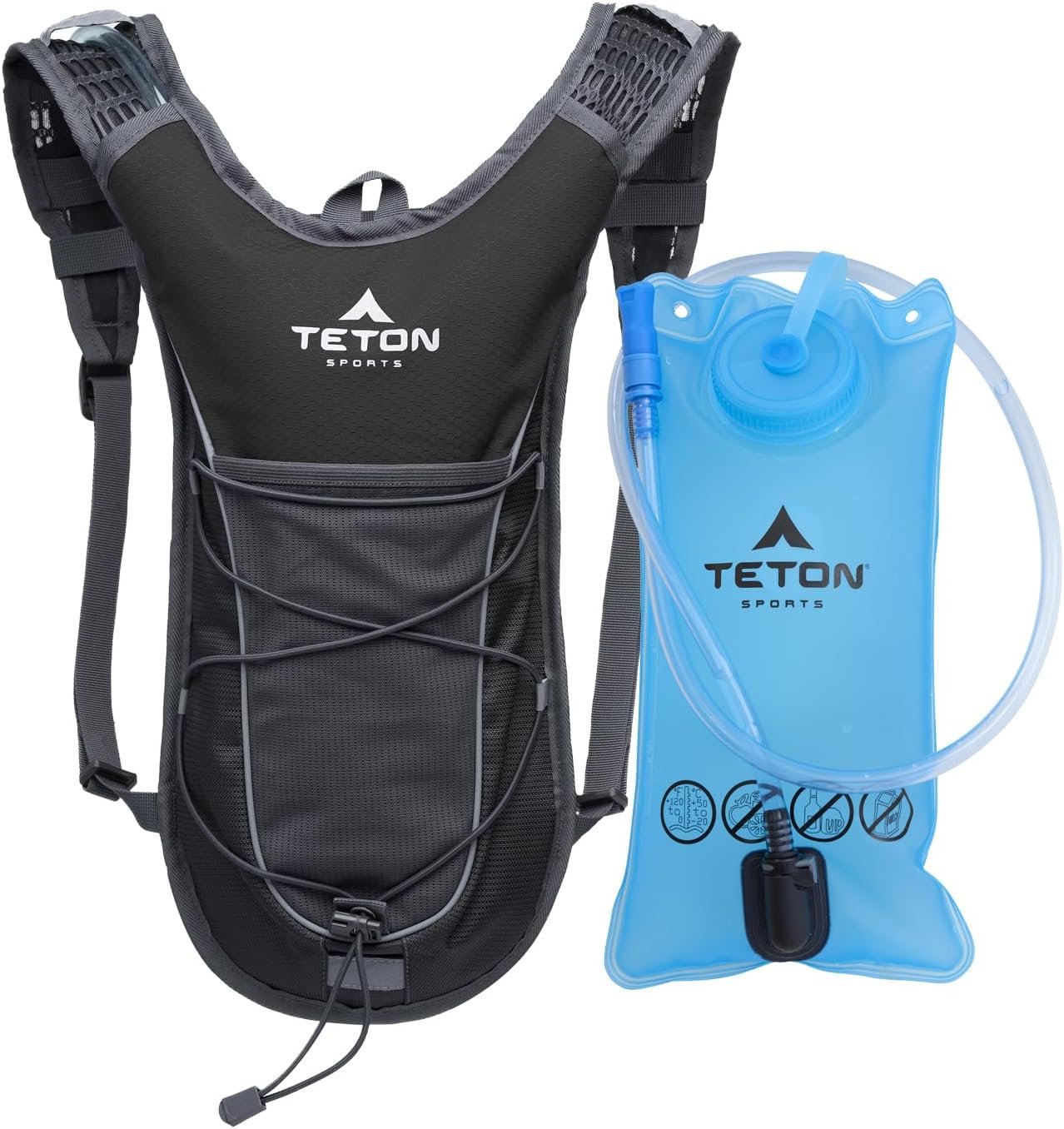 Teton Oasis/Trailrunner Hydration Backpack – Lightweight Water Pack with 2L/3L Bladder for Hiking, Running, Cycling, Biking 18L/22L Sizes – Sewn-in Rain Cover – Fits Men and Women