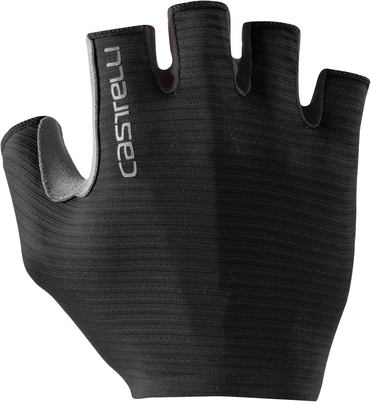 CASTELLI Men’s Espresso Glove, Short-Finger Cycling Gloves with Padding & UPF Protection for Road & Gravel Biking