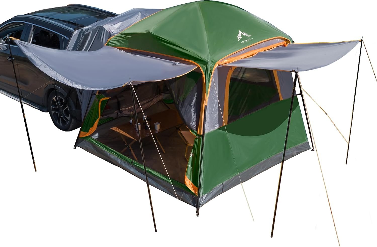 uniHimal SUV Tent for Camping,Waterproof PU2000mm, Fits 5-8 People,Spacious Double Layer Design, Includes Rainfly & Storage Bag, 8FT L x 8FT W x 7.2FT H | for Camping