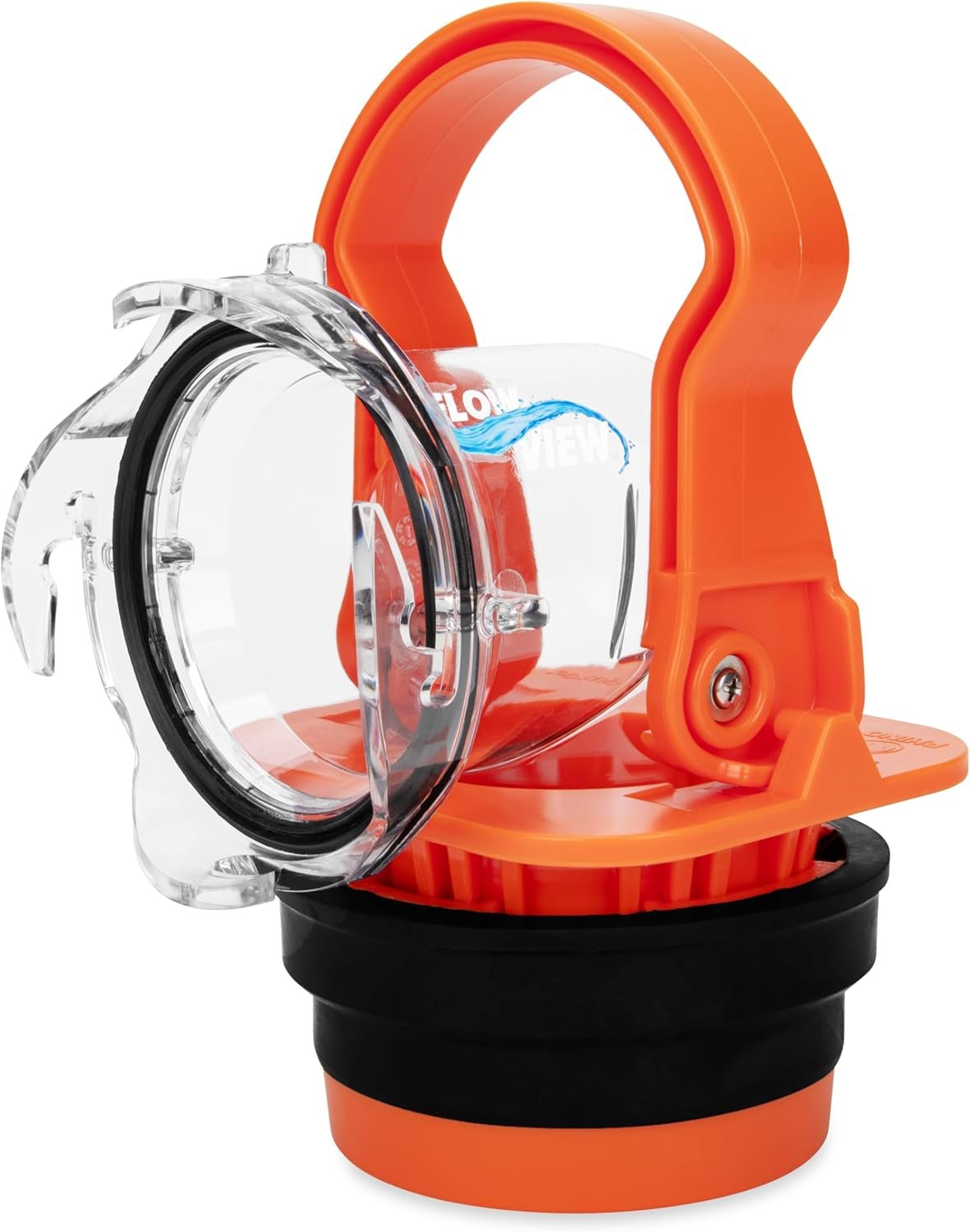 Camco Rhino RV Sewer Adapter PRO – Clear Sewer Hose Elbow with Drain Lock Adapter – Includes Ergonomic Handle & Flexible Adapter (39730)