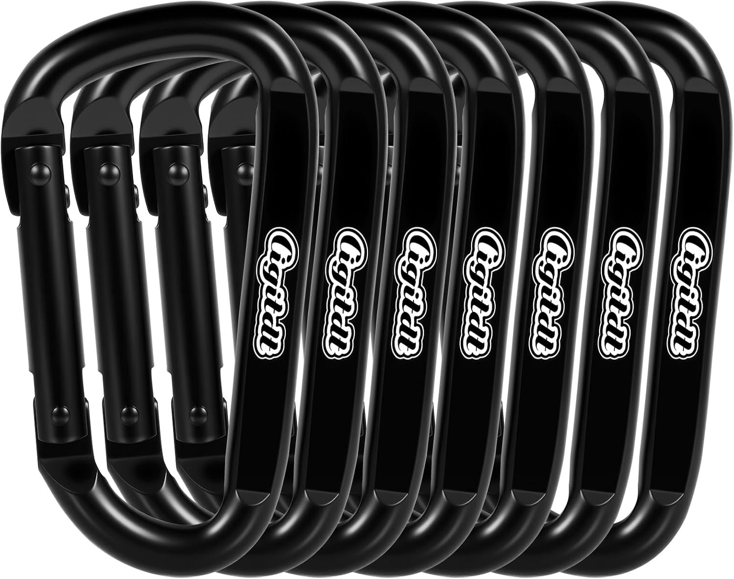 Carabiner Clip,Heavy Duty Carabiners 900lbs-1543lbs,Multipurpose for Camping Essentials,Hiking,keychain clip,Hammock,Dog Leash Harness,Carabiner for Keys,Key Chain Hooks Outdoor Gym etc&Utility D Ring