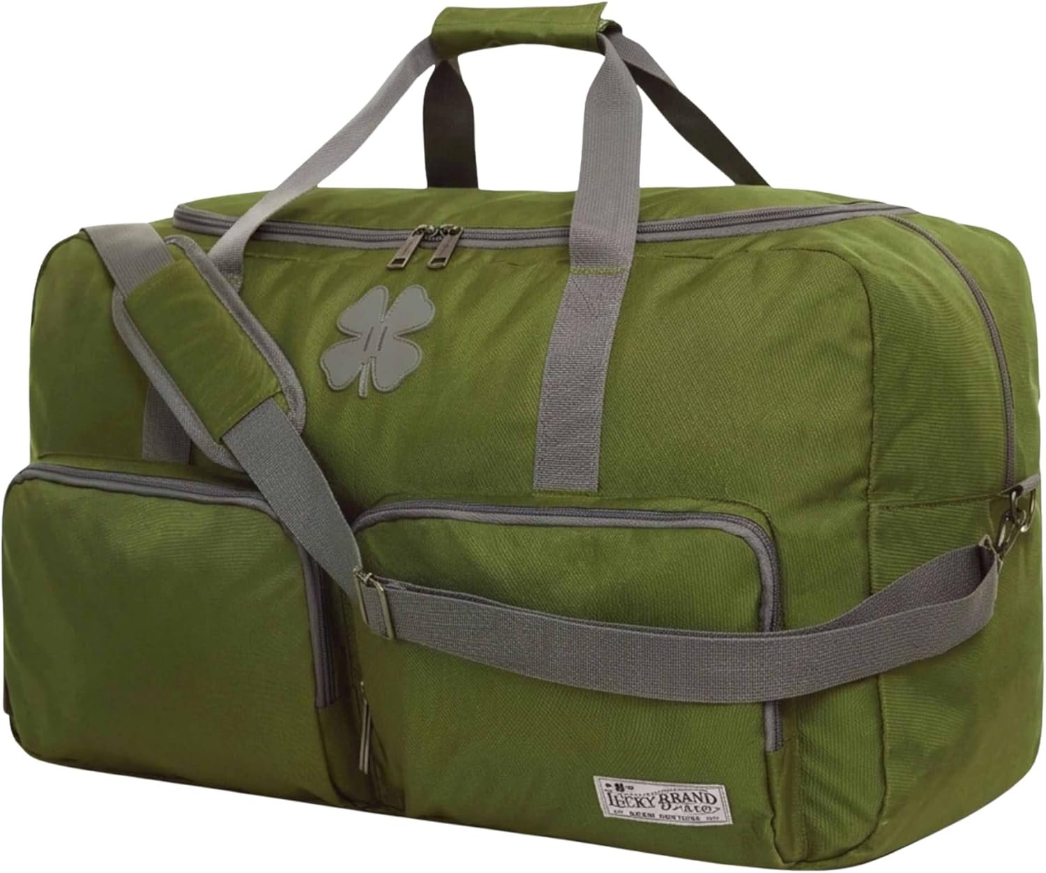 Lucky Travel Duffel Bags 65L, Gym Bag, Travel Bag & Large Duffle Bag for Men, Foldable Overnight Weekender Bags for Women & Men with Adjustable Shoulder Strap, Loden Green