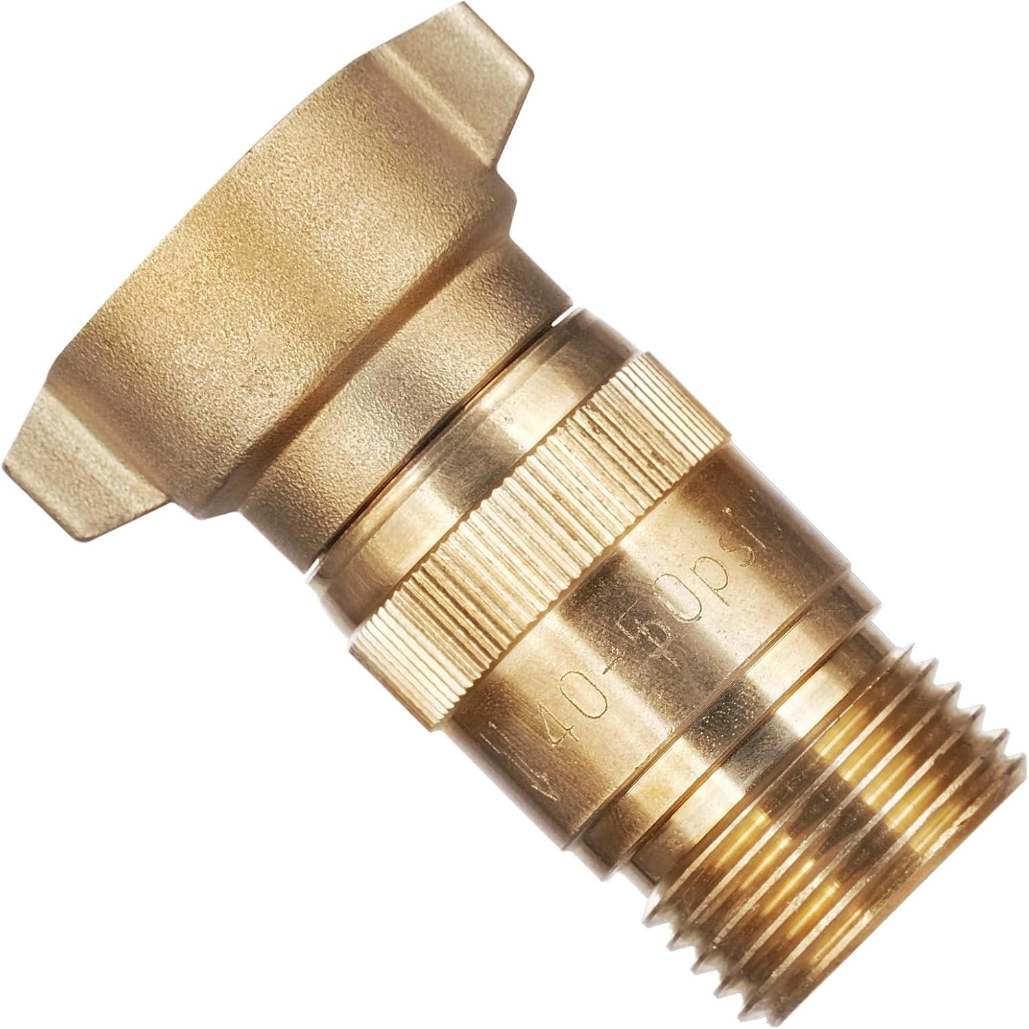 SheeChung RV High Flow Water Pressure Regulator, Brass Lead-Free 40-50 PSI Pre-Set Water Pressure Reducer with Filter, Fits 3/4″ GHT for RV, Camper, Trailer, Garden Hose