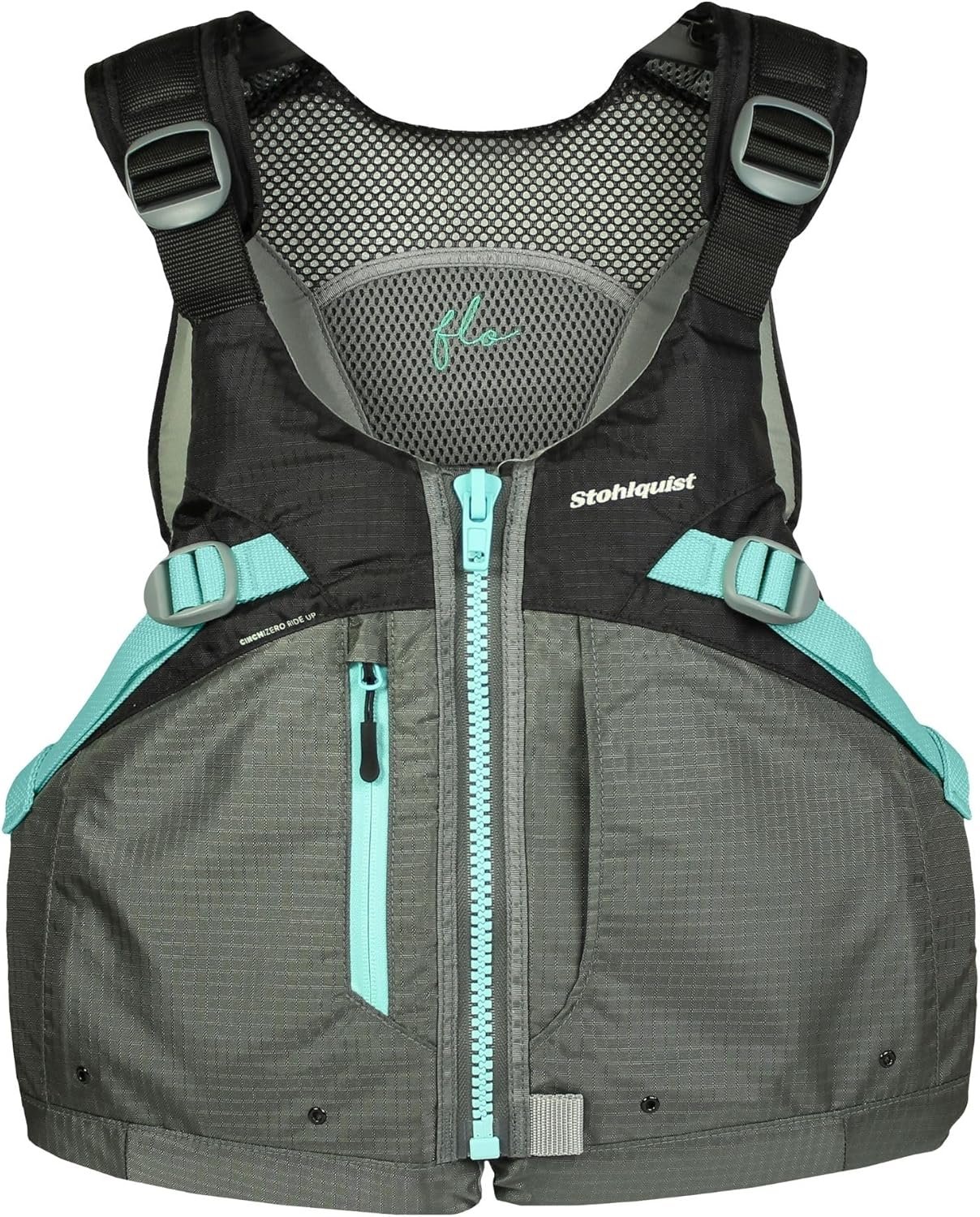 Stohlquist Women’s Life Jacket PFD | 8 Points of Adjustment for Ultimate Fit | Ripstop Outer Shell, High Back Flotation, Sit-On-Top Kayak Comfortability – Custom Design Fit for Women