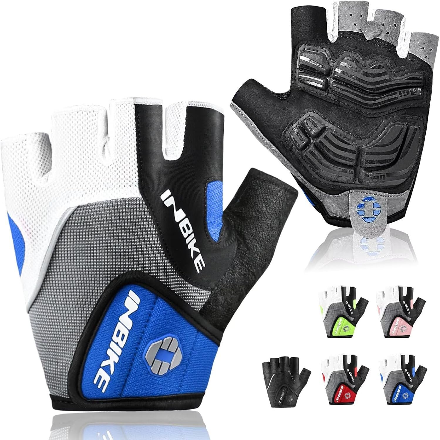INBIKE 5mm Padded Half Finger Bike Bicycle Cycling Gloves