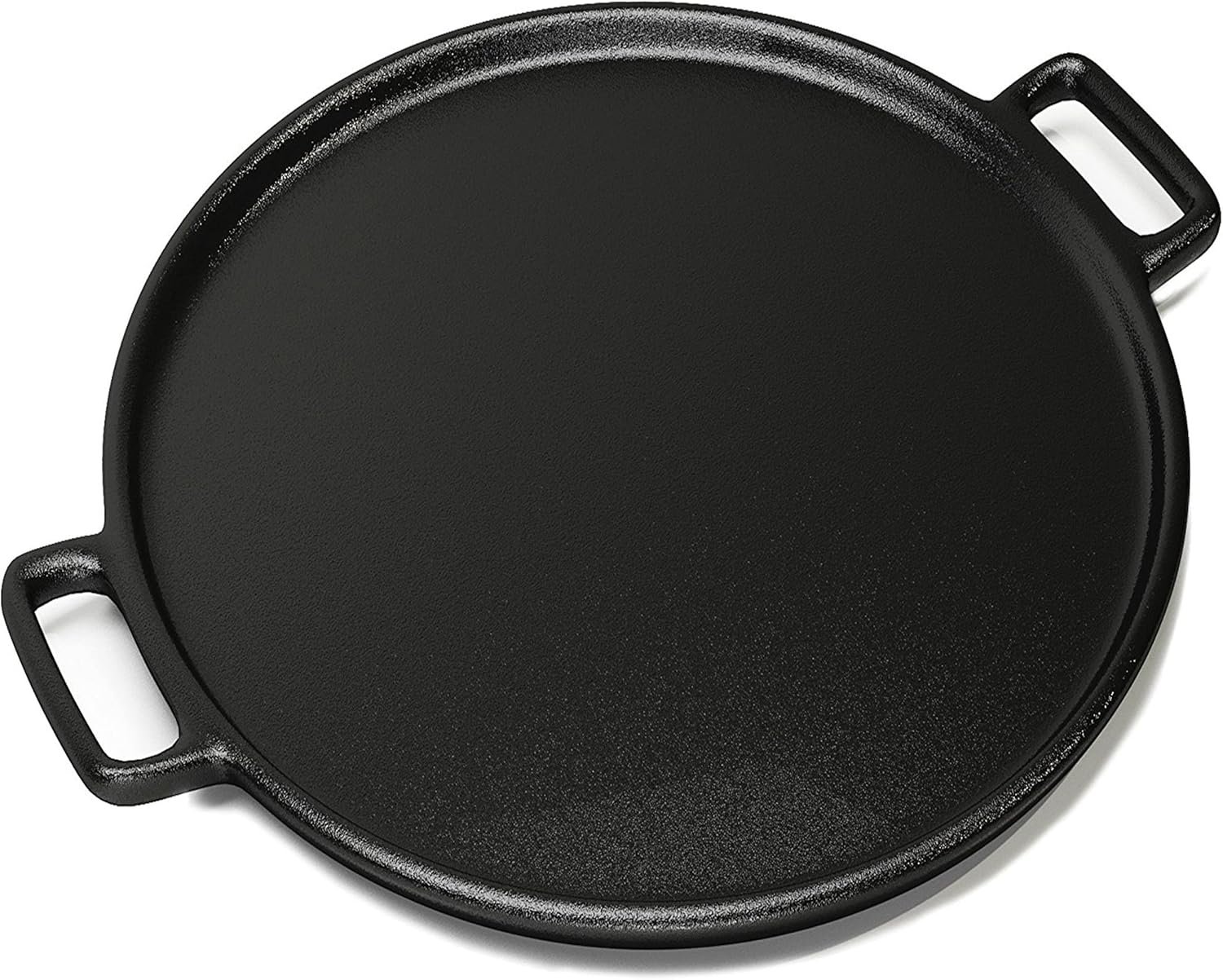 Home-Complete Cast Iron Pizza Pan – 14-Inch Baking Pan for Oven, Stovetop, Grill, or Campfires – Durable, Even-Heating, Versatile Cast Iron Griddle