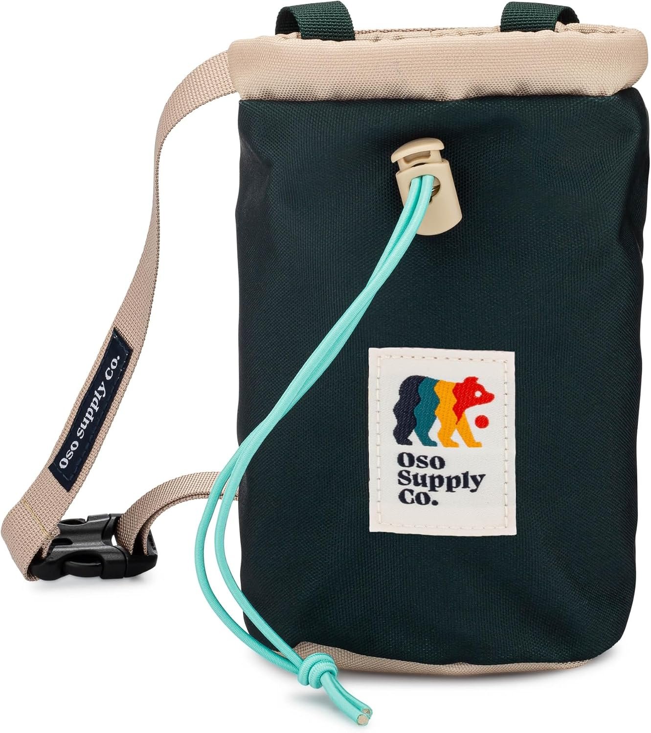 Oso Supply Co – Classic Chalk Bag for Rock Climbing, Bouldering Chalk Bag Bucket with Quick-Clip Belt, Zippered Pockets and Pouch – Perfect Indoor/Outdoor Rock Climbing Gear Equipment