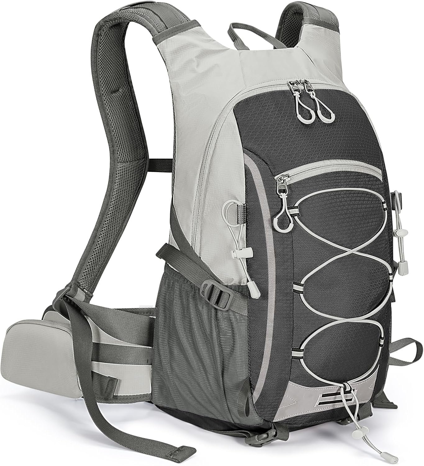 30L Hiking Backpack with Rain Cover Lightweight Hiking Daypack for Travel Camping Outdoors Knapsack for Men Women (Black)